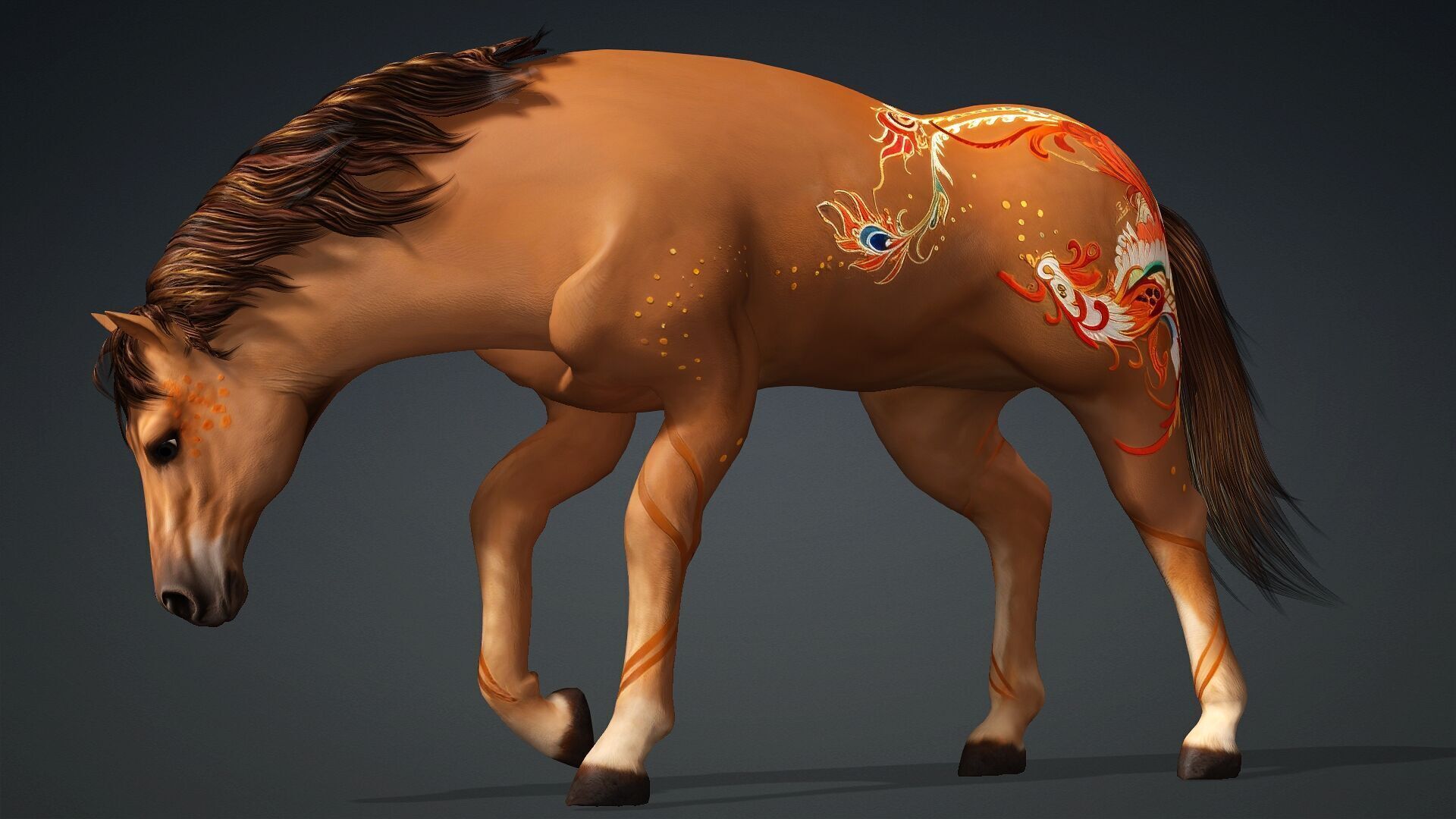 Horse-C1 3D model_14