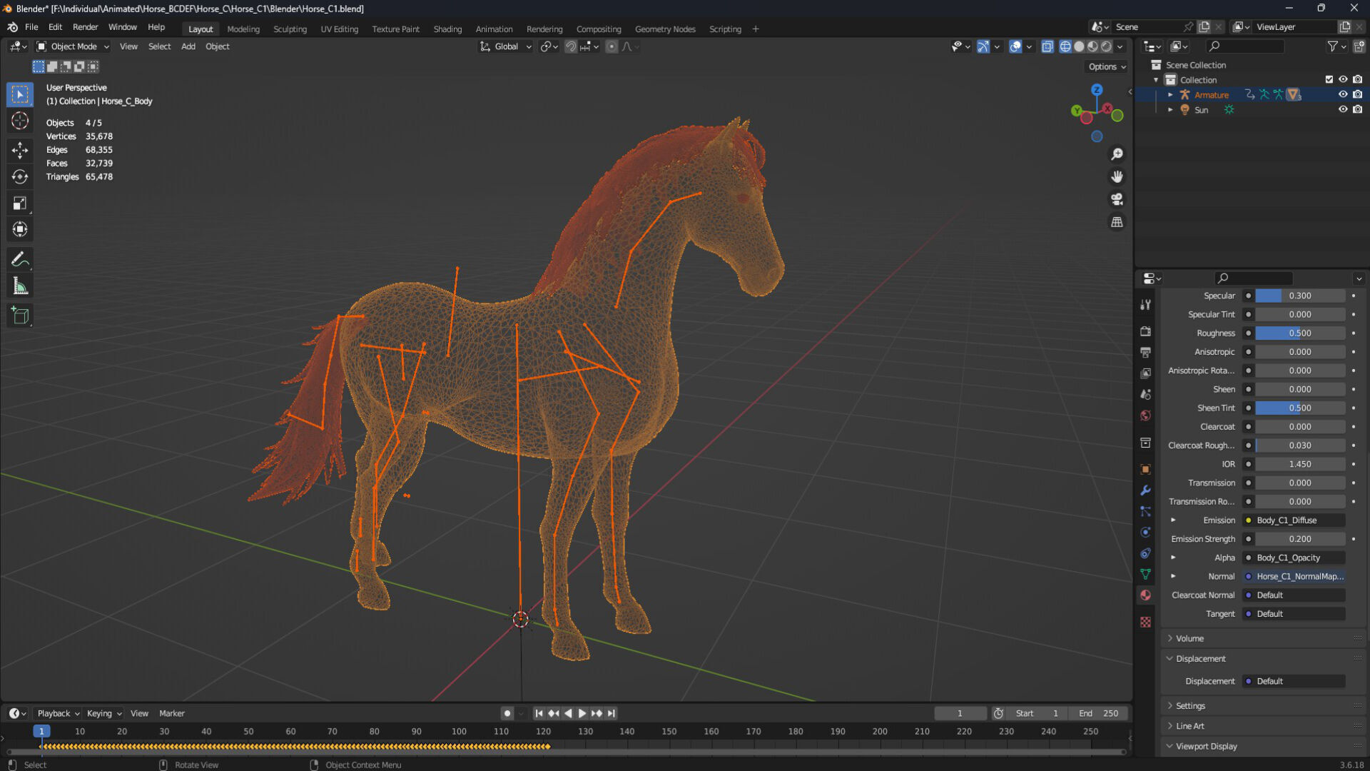 Horse-C1 3D model_20