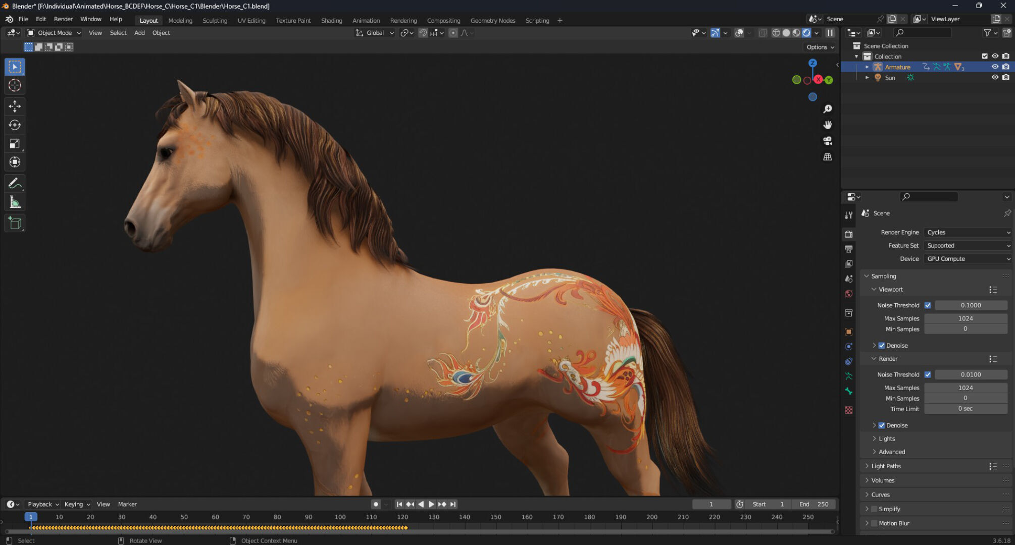 Horse-C1 3D model_22