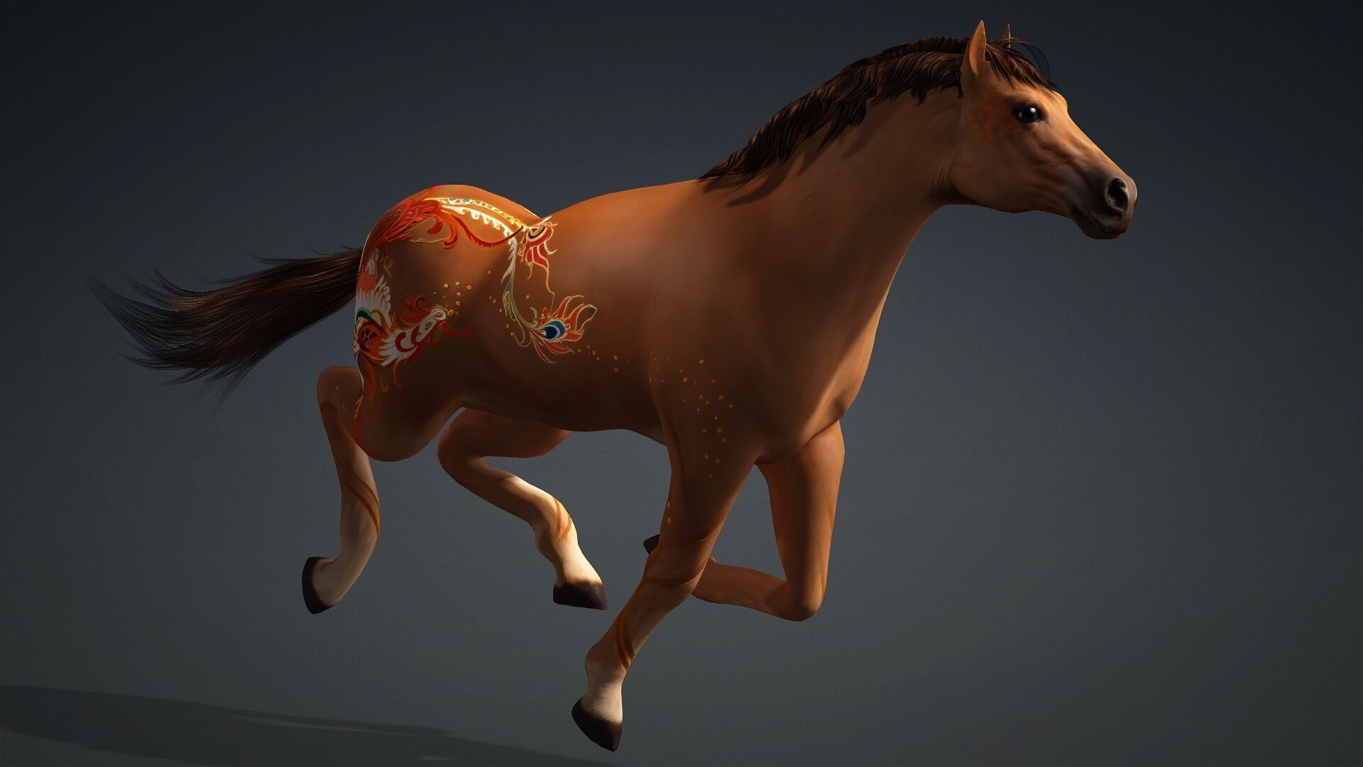 Horse-C1 3D model_9