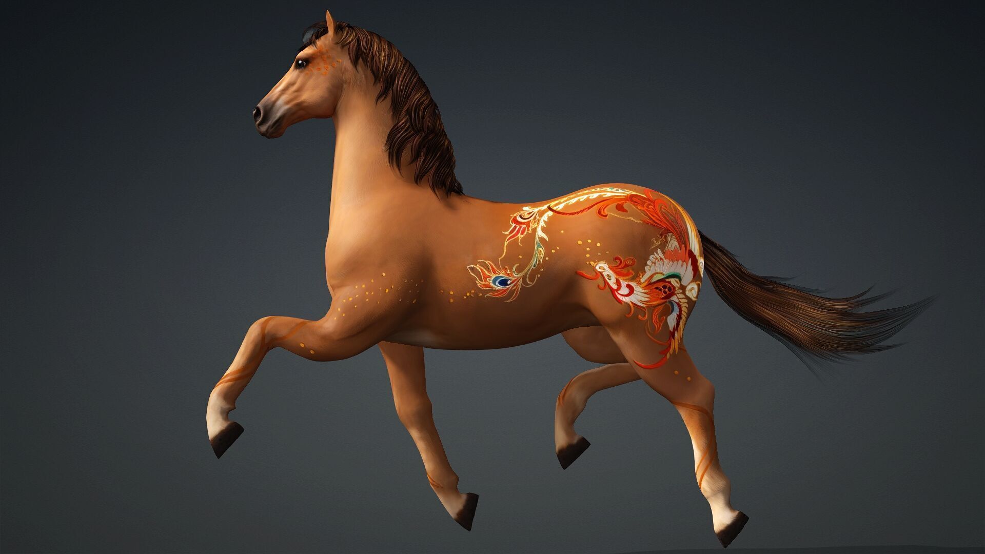 Horse-C1 3D model_6