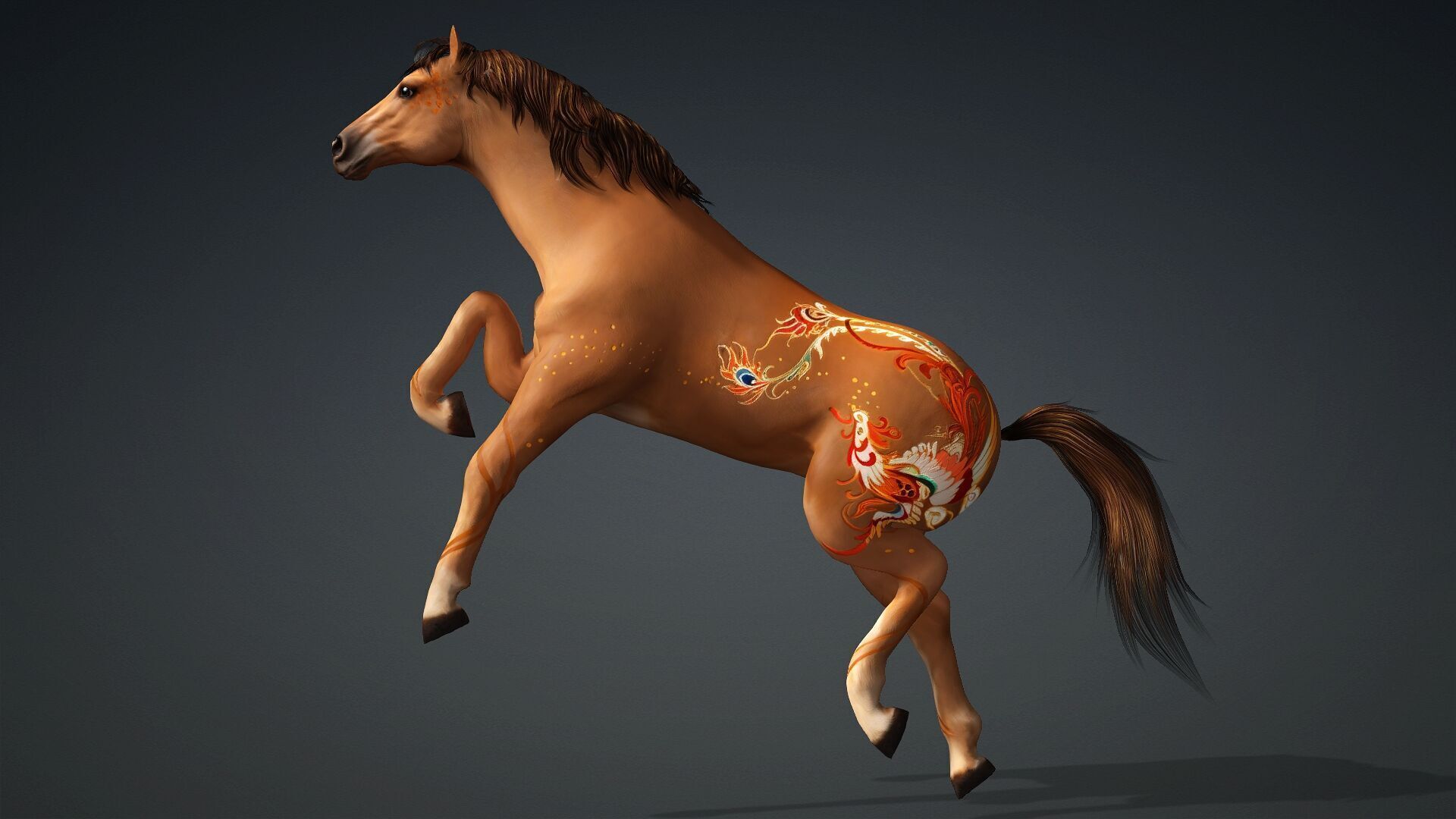 Horse-C1 3D model_4