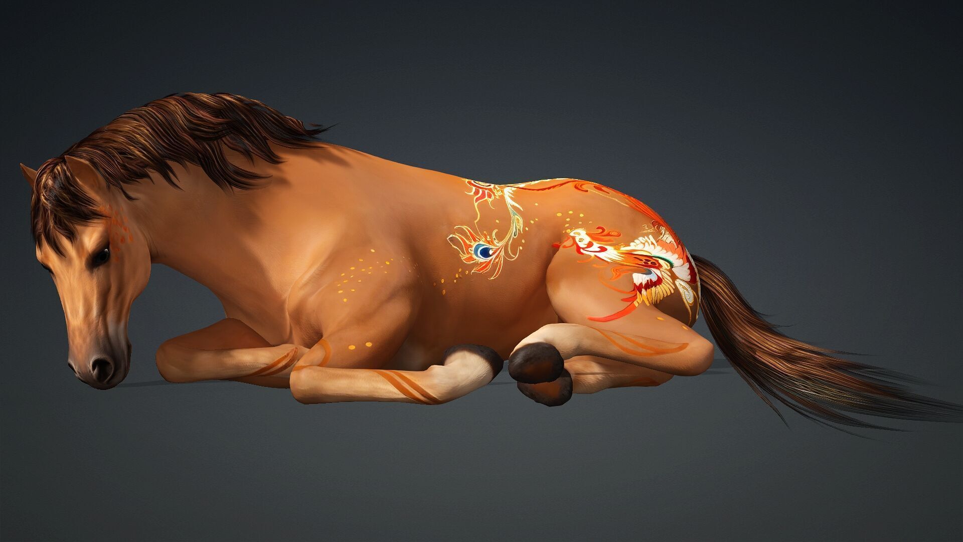 Horse-C1 3D model_8