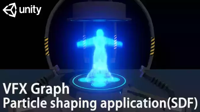 Unity VFX Graph - Particle shaping application 3D model