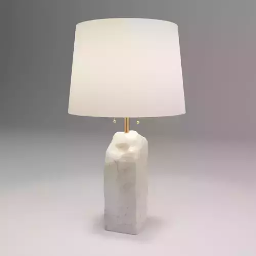 Raw Alabaster Lamp