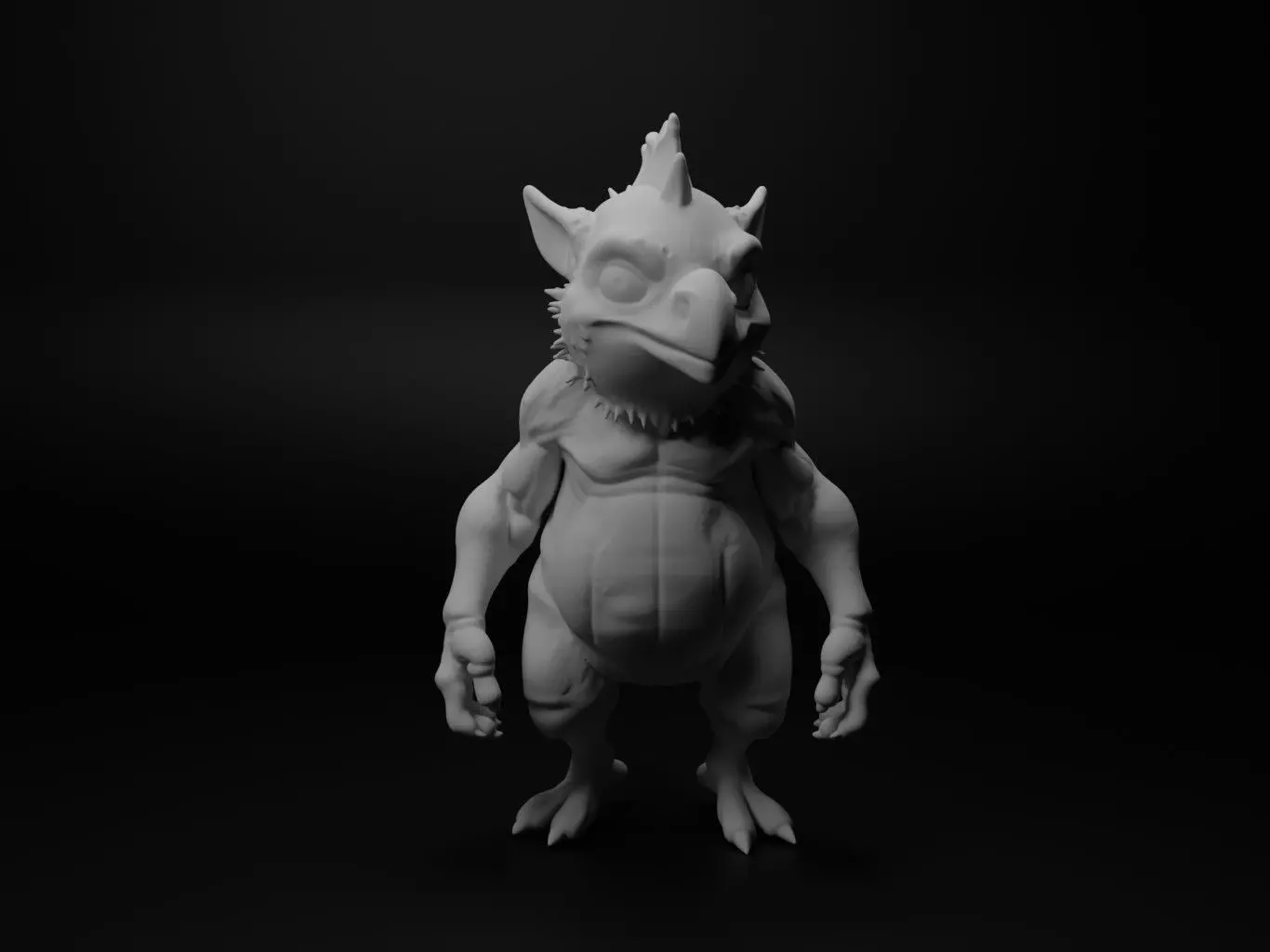 red cardinal hybrid figure 3D print model