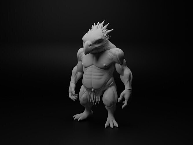 red cardinal hybrid figure 3D print model