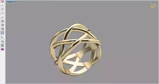 elegant knot ring 