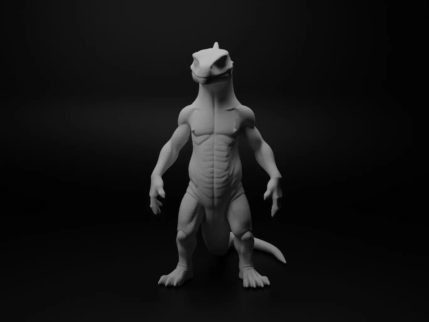 salamander hybrid figure 3D print model