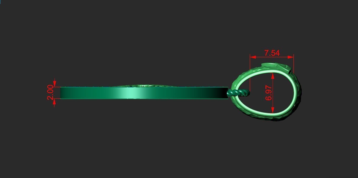 PENDANT WITH THE TREE OF LIFE 3D print model_2