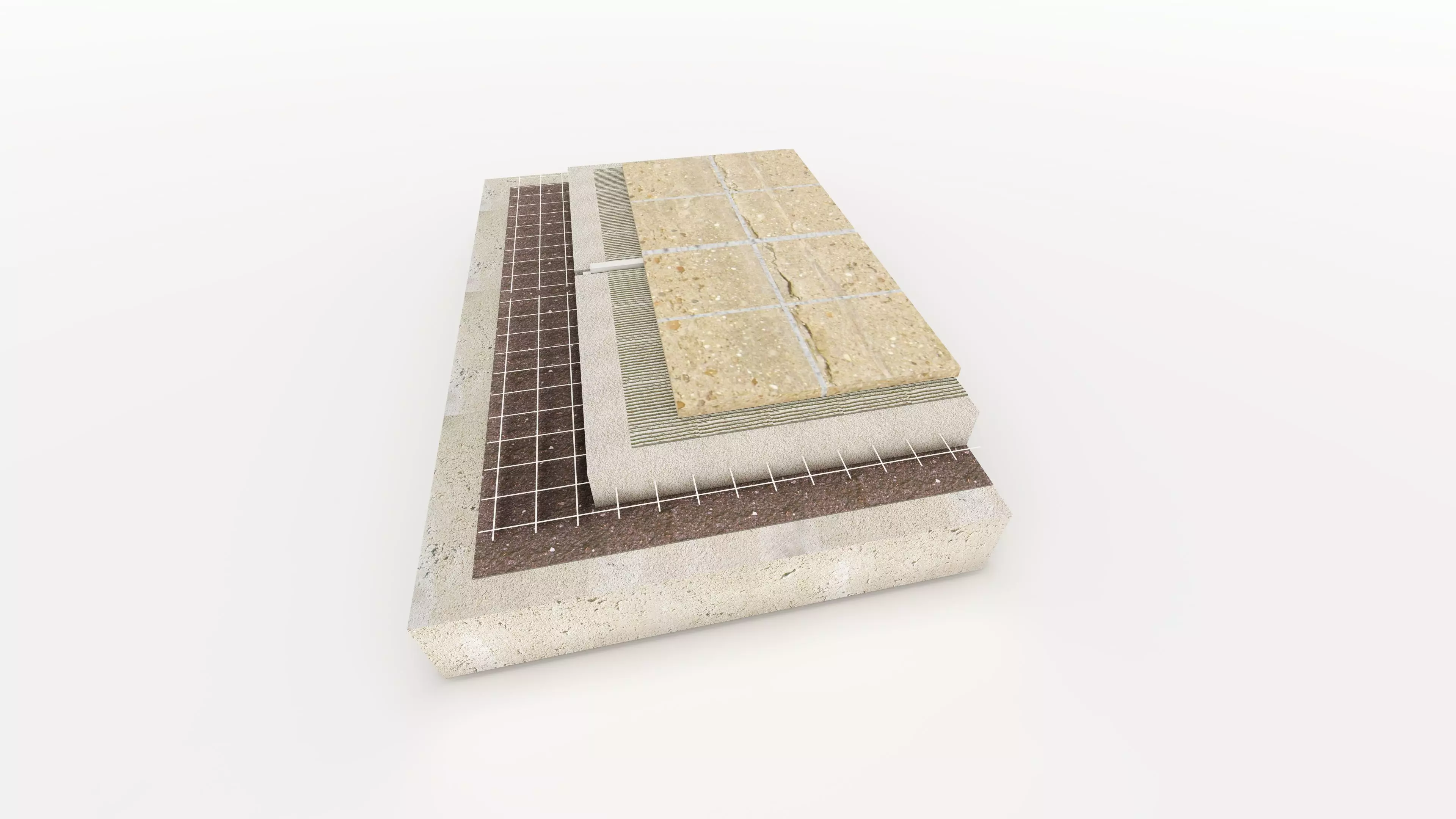 Wall Cross Section Insulation-Park wall detail-11 3D model