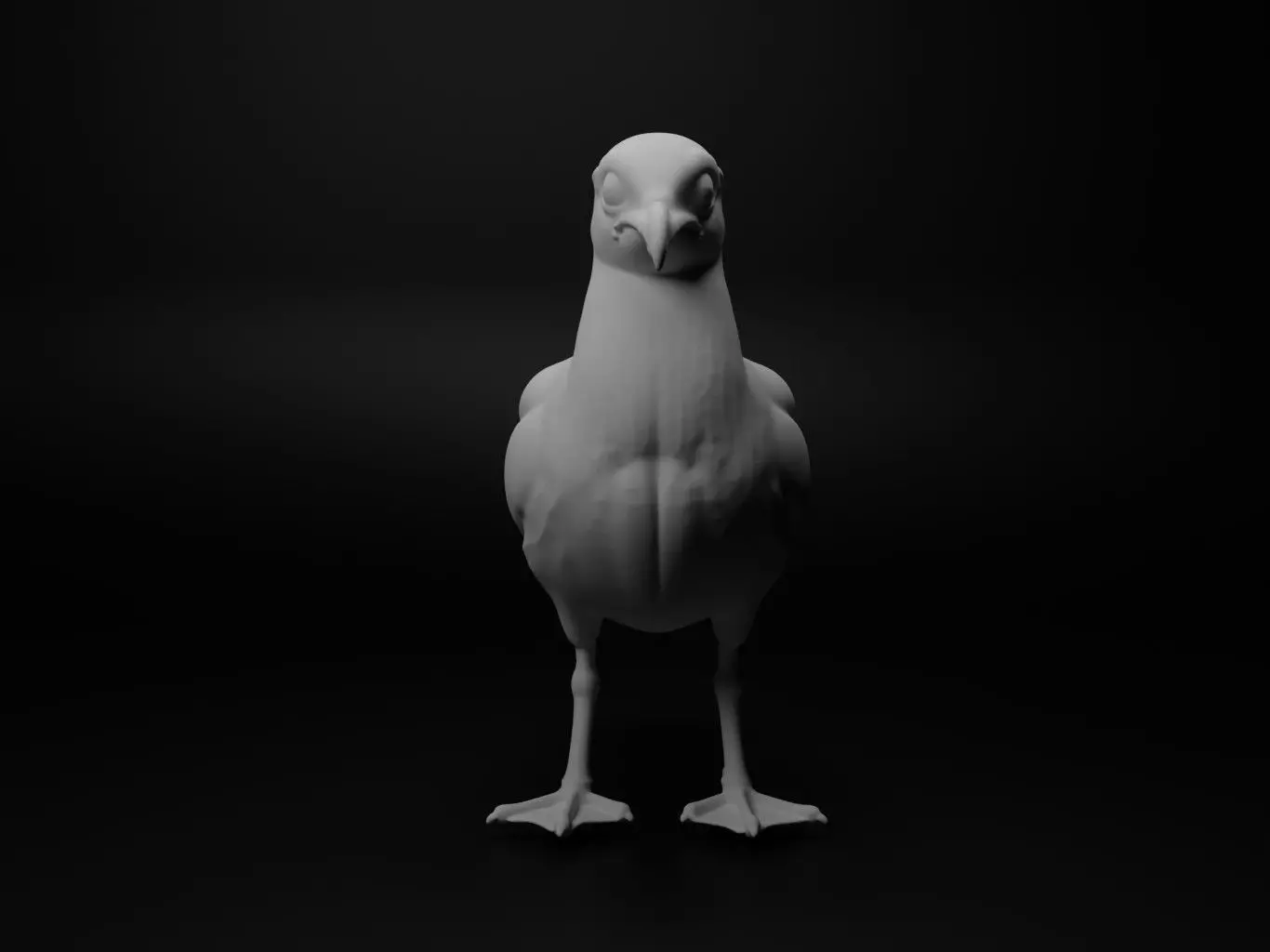 seagull hybrid figure 3D print model_0