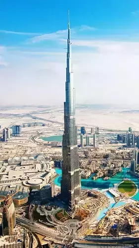 A 3d model of Burj Khalifa 3D model