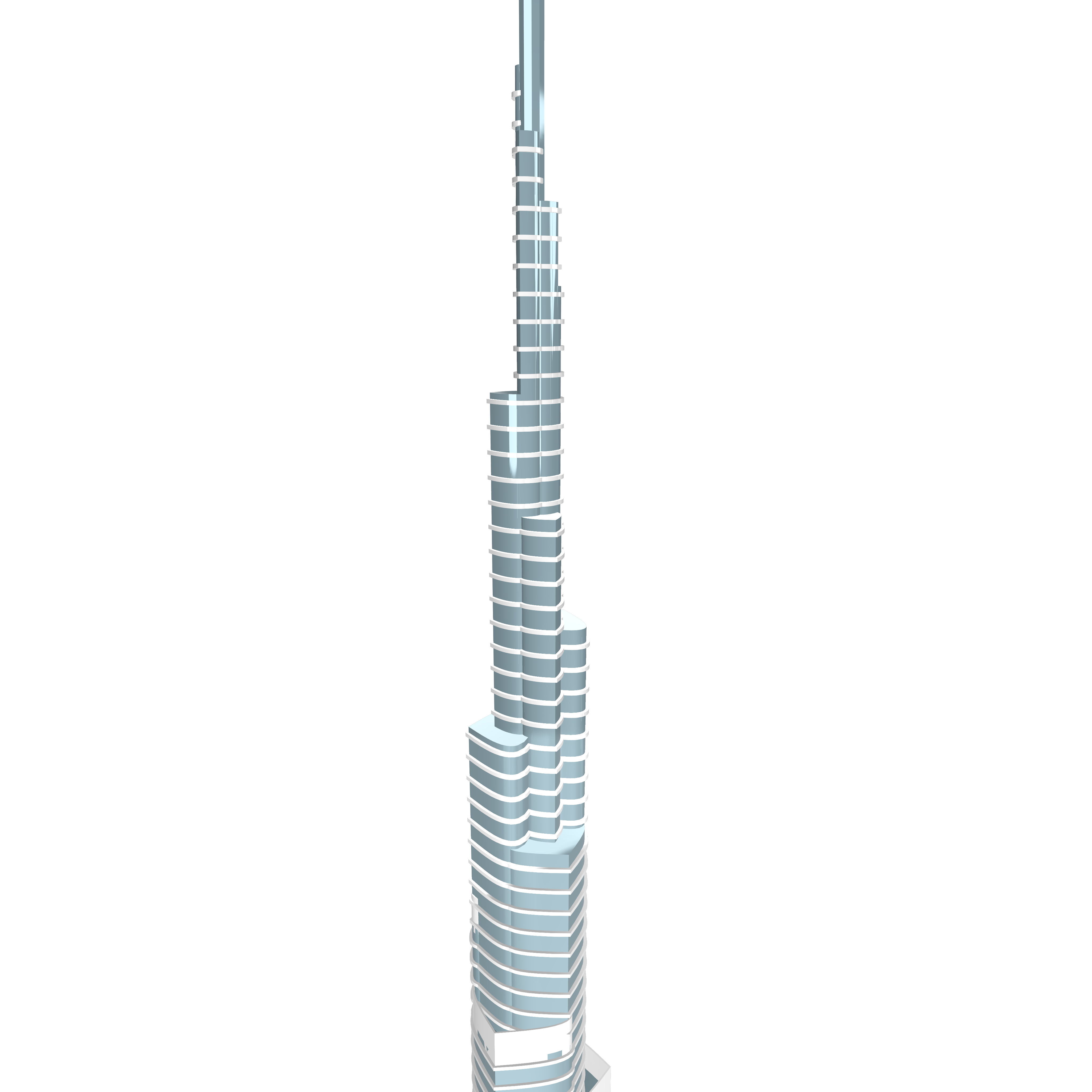 A 3d model of Burj Khalifa 3D model_17