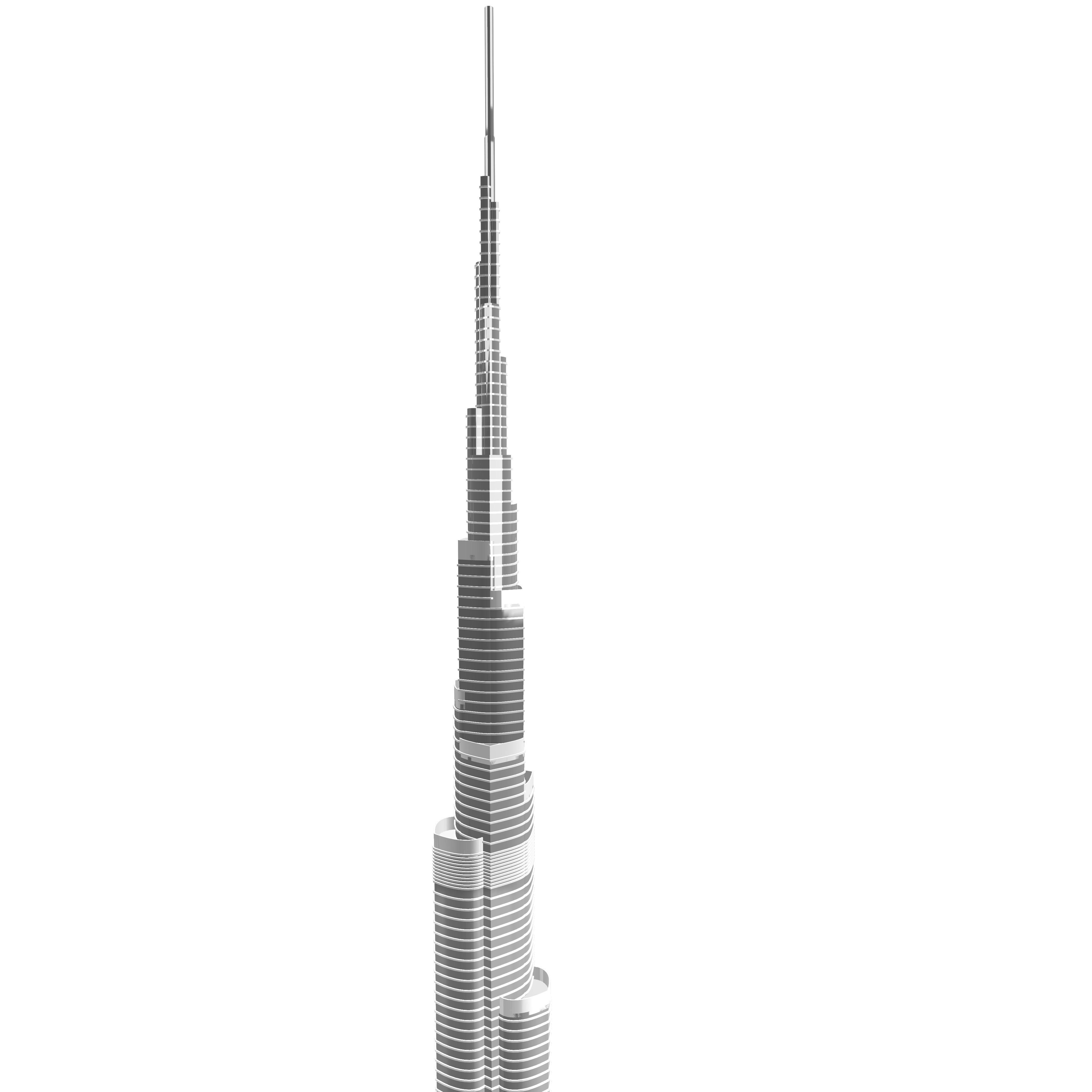 A 3d model of Burj Khalifa 3D model_23