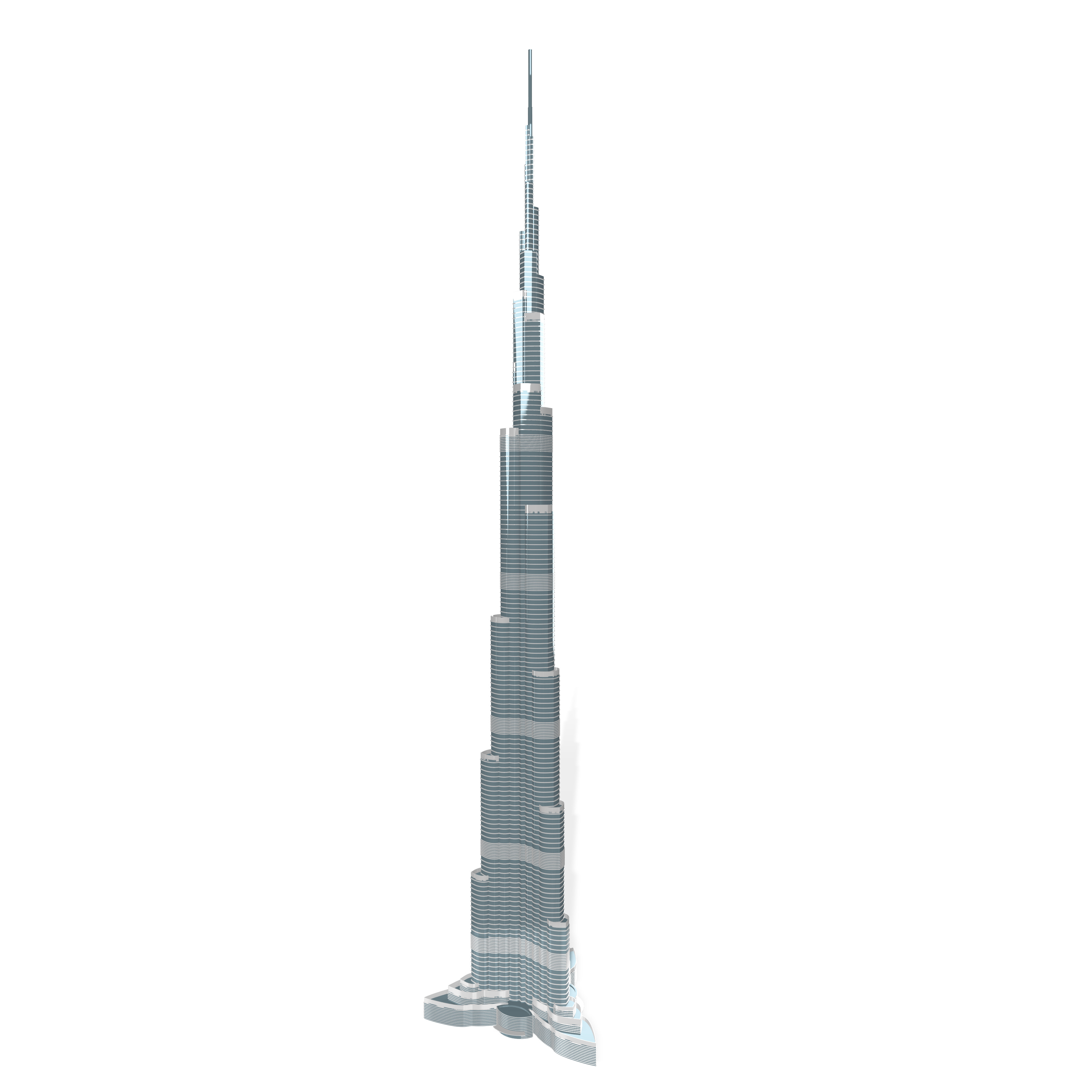 A 3d model of Burj Khalifa 3D model_21