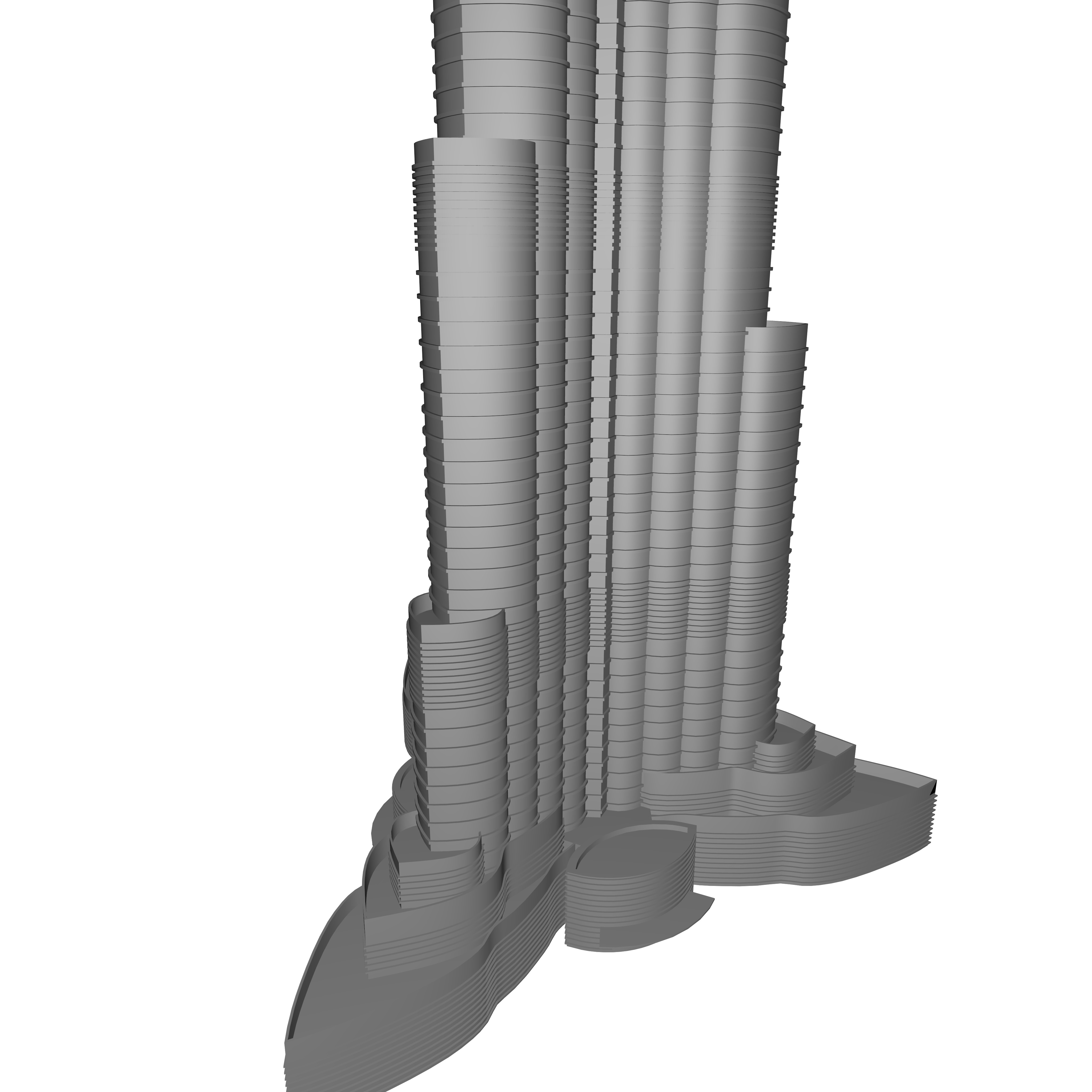 A 3d model of Burj Khalifa 3D model_11