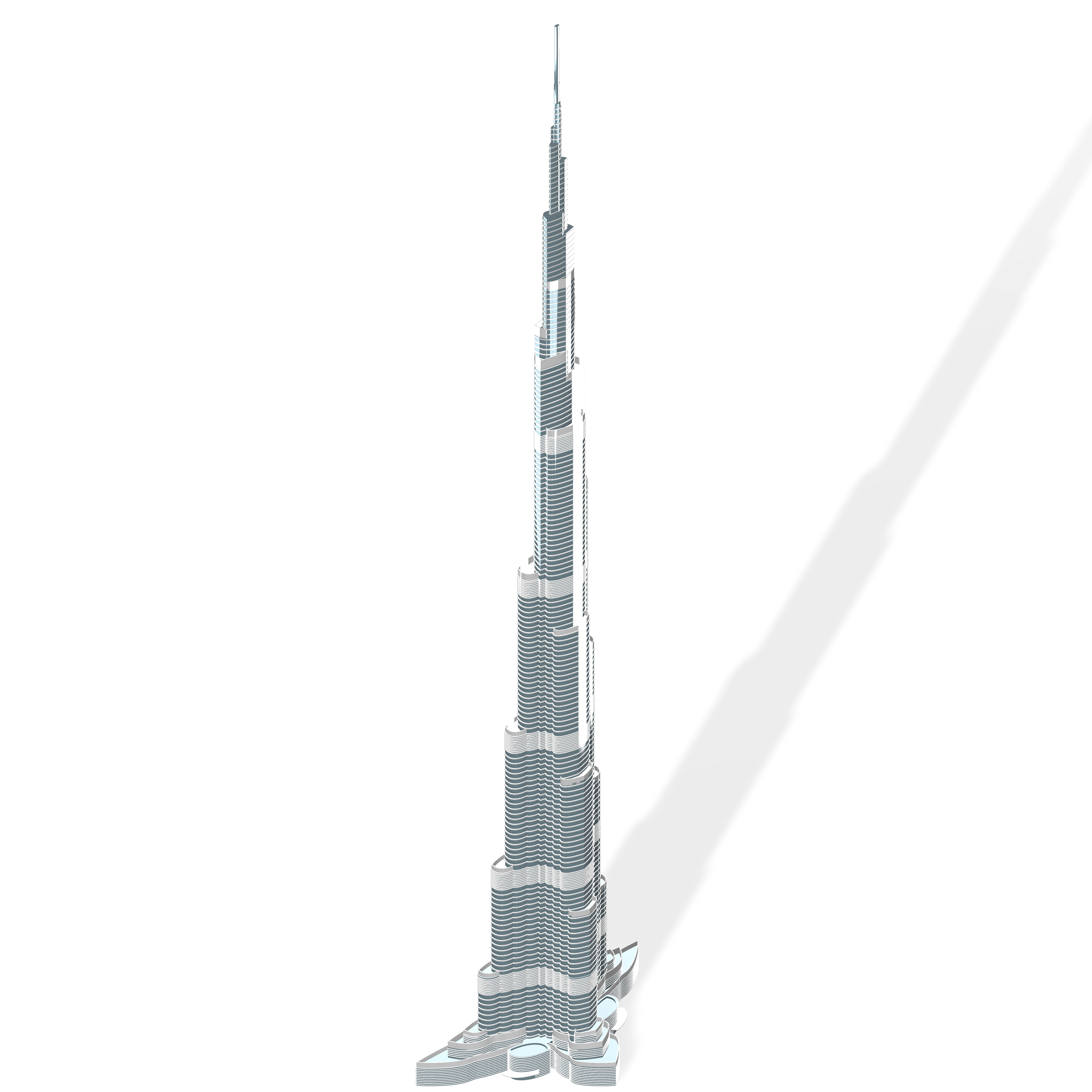 A 3d model of Burj Khalifa 3D model_20