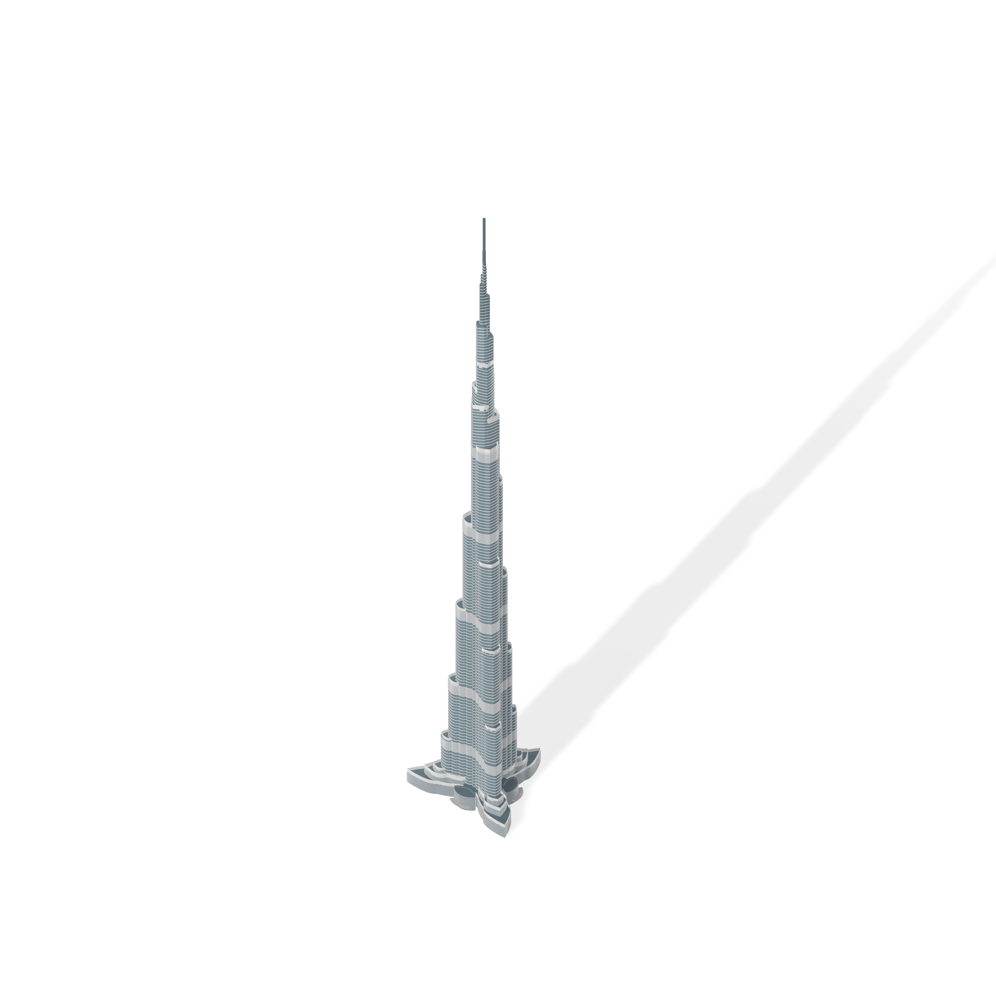 A 3d model of Burj Khalifa 3D model_12