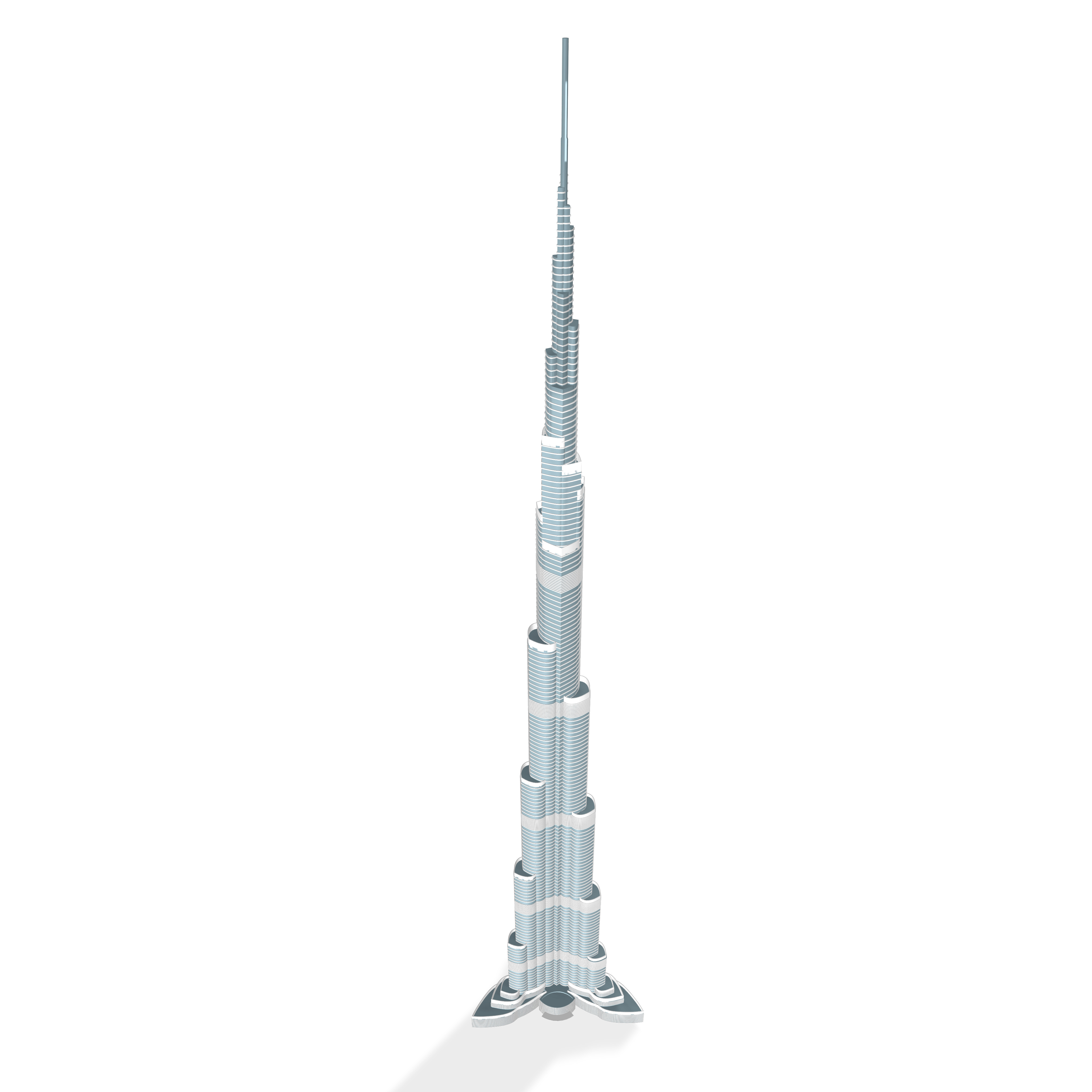 A 3d model of Burj Khalifa 3D model_18