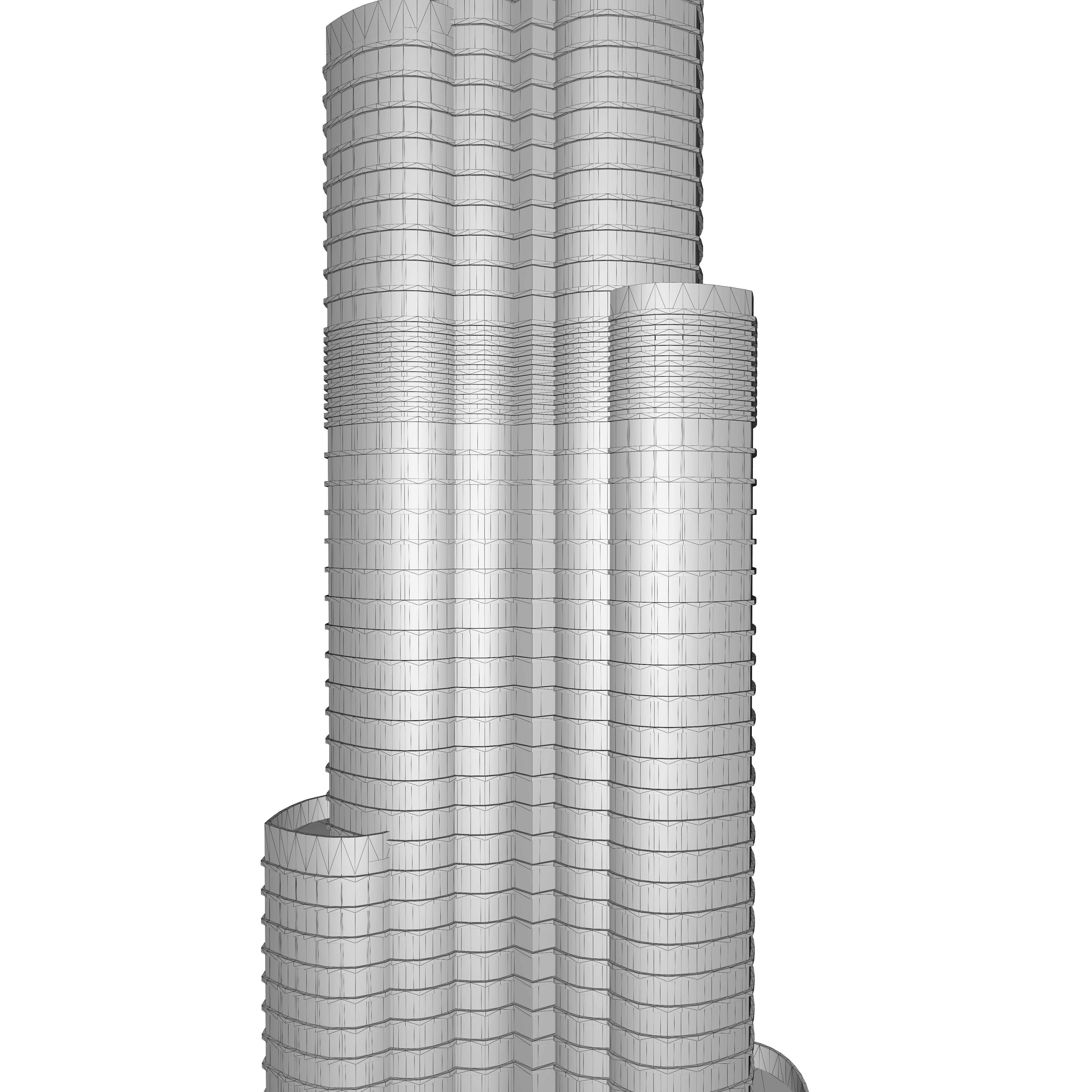 A 3d model of Burj Khalifa 3D model_4