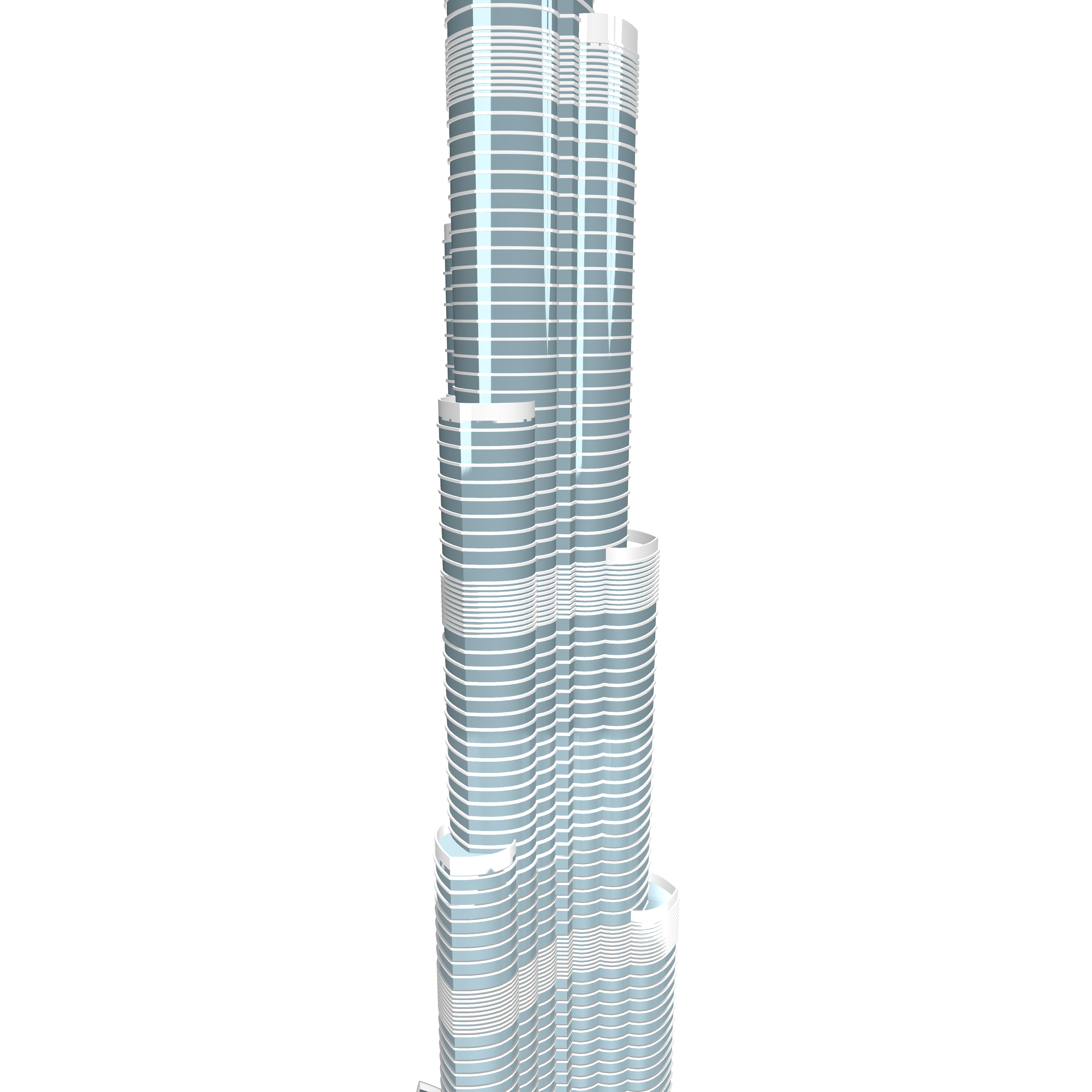 A 3d model of Burj Khalifa 3D model_16