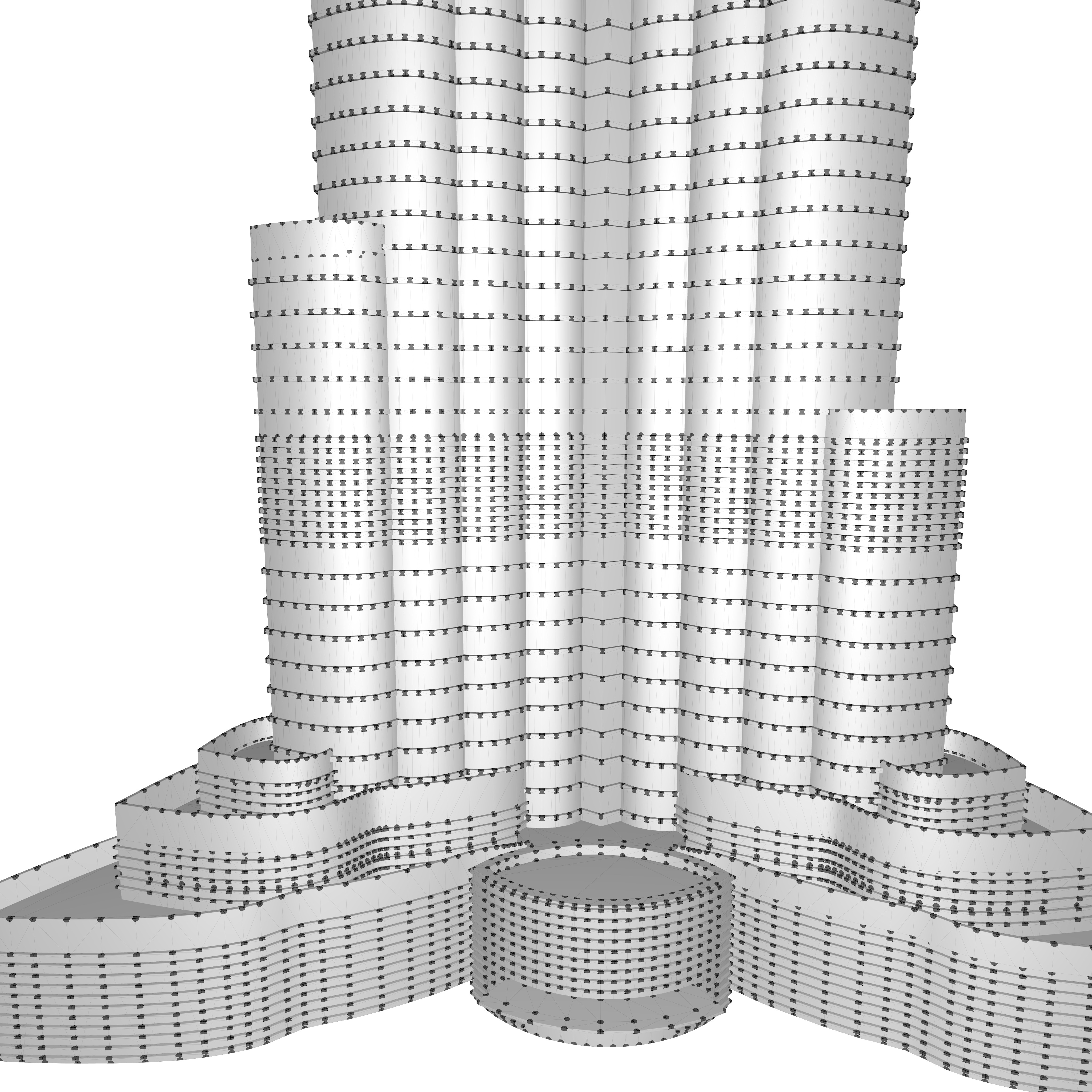 A 3d model of Burj Khalifa 3D model_7