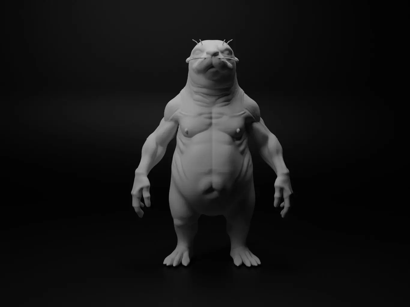 seal hybrid figure 3D print model