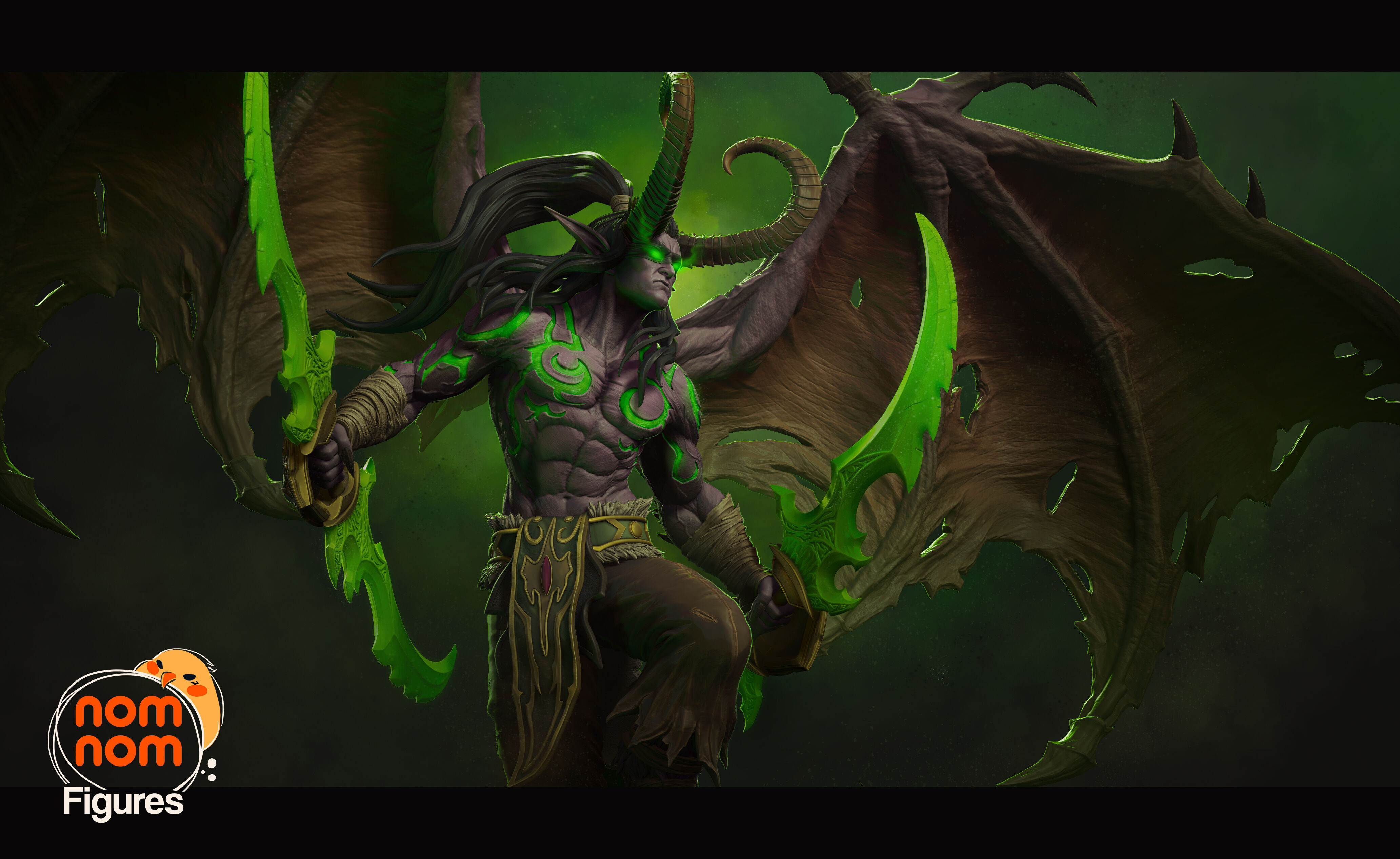 Illidan Stormrage - World of Warcraft 3D print model_1