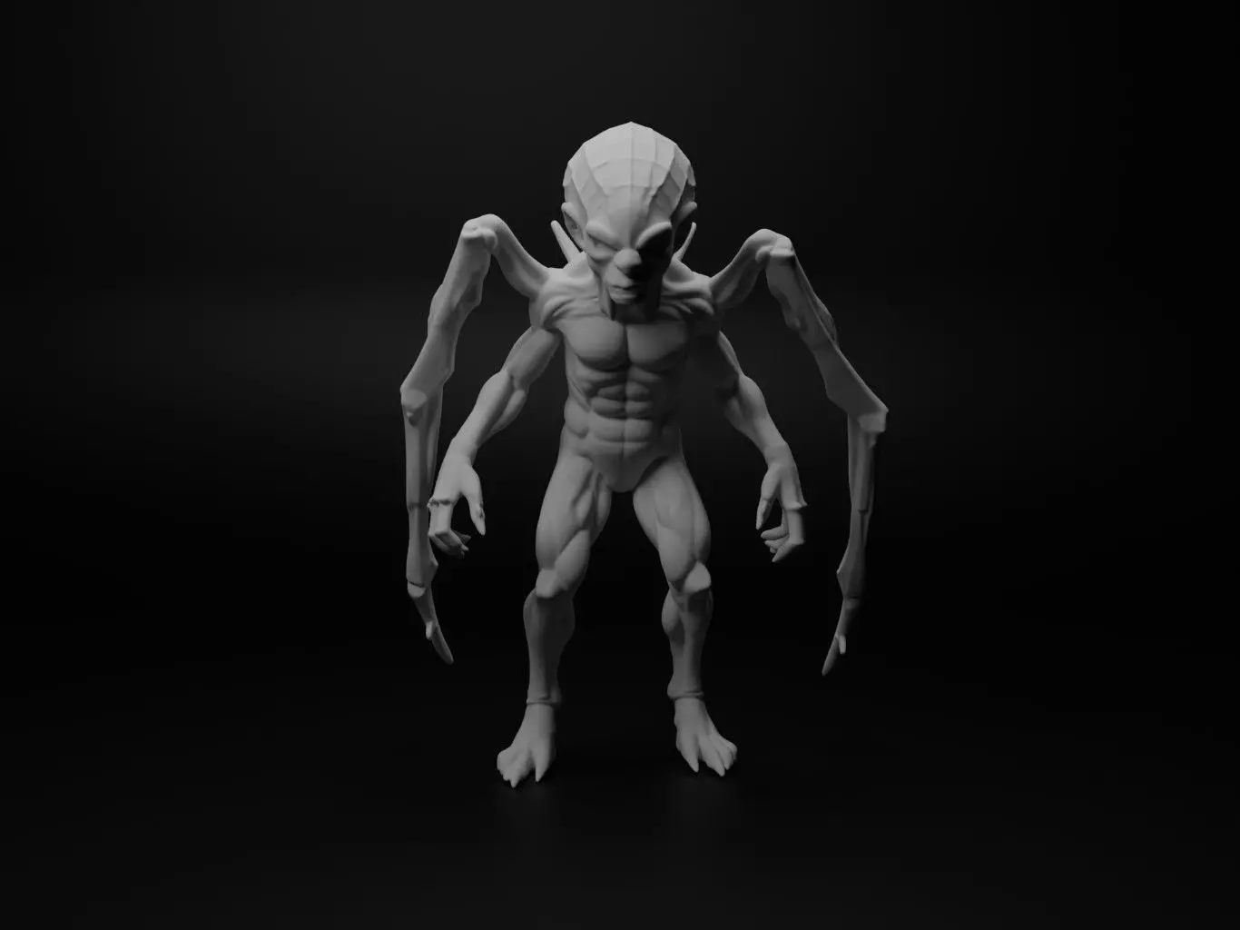 spider hybrid figure 3D print model_0