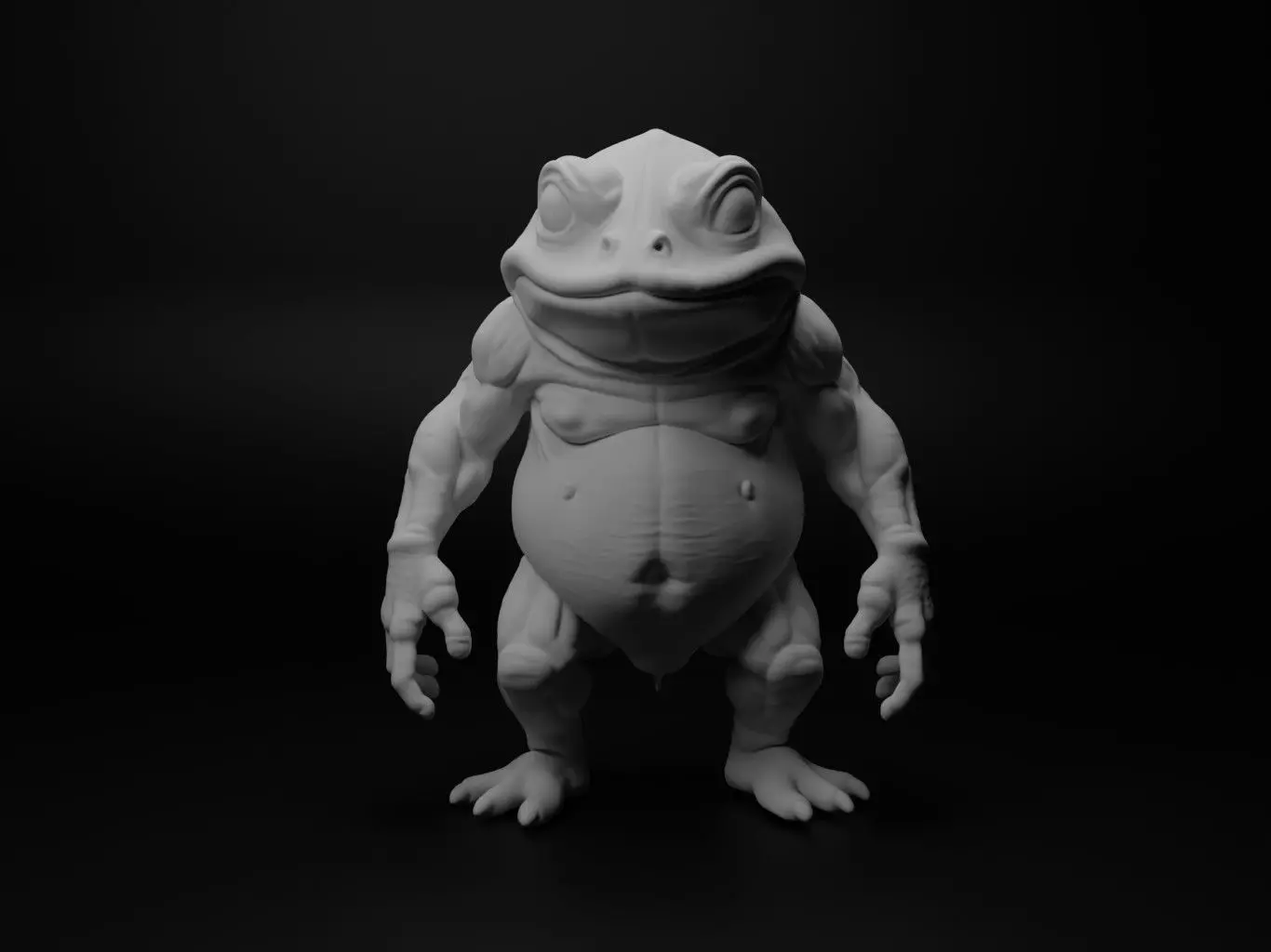 toad hybrid figure 3D print model_0