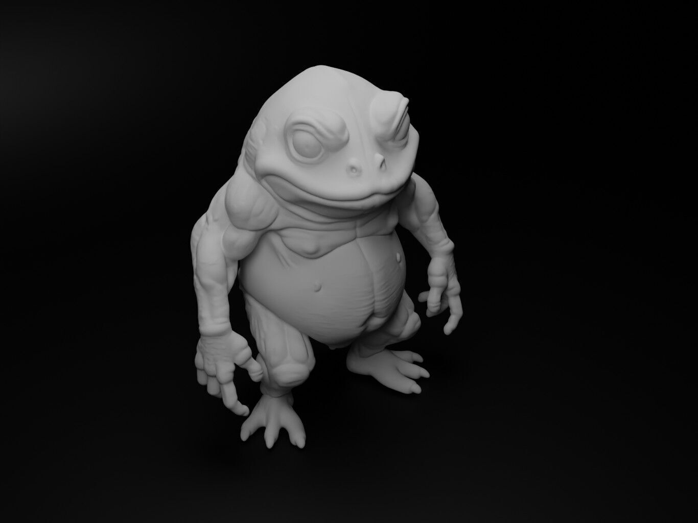 toad hybrid figure 3D print model_2