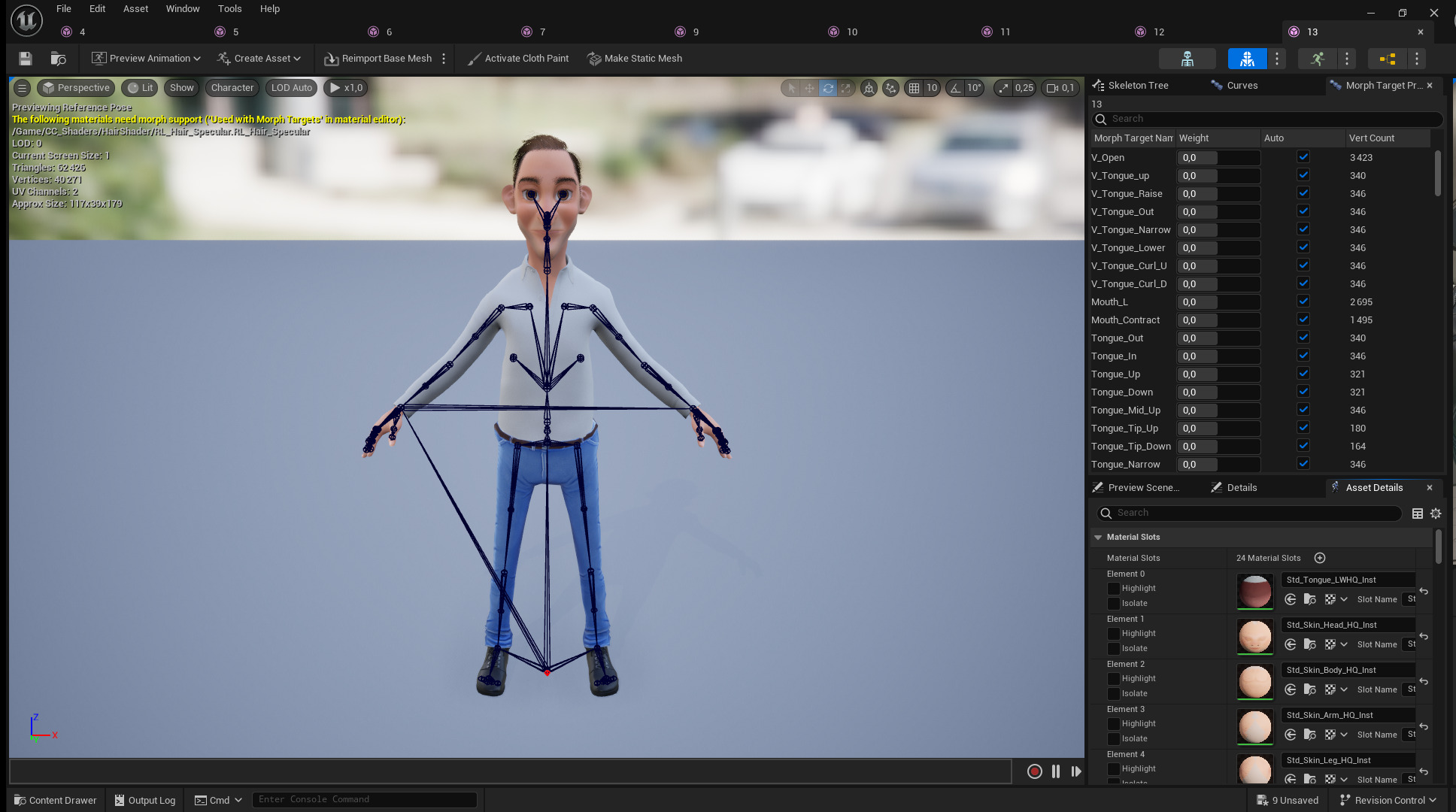 Quirky and Cheerful Rigged Toon 3D Smiling Man Low-poly 3D model_24