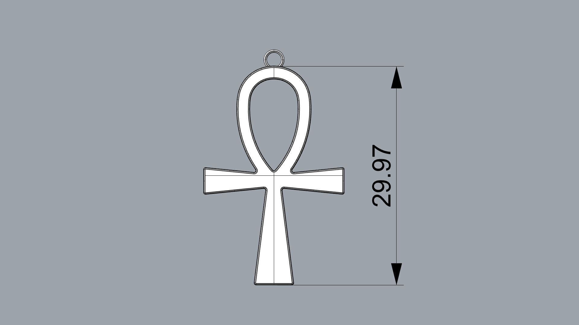 Egyptian Ankh-2 3D print model_4