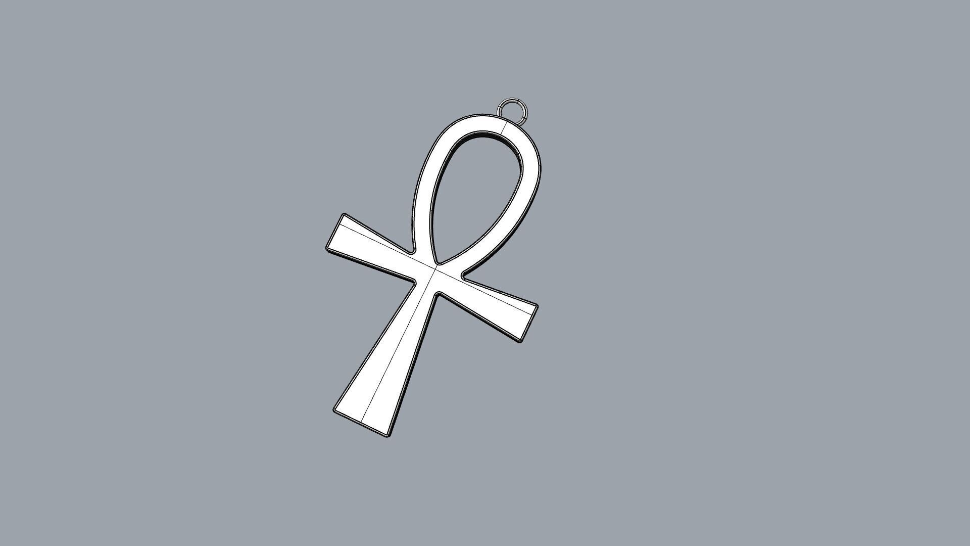 Egyptian Ankh-2 3D print model_3