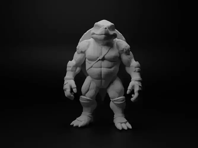 turtle hybrid figure 3D print model