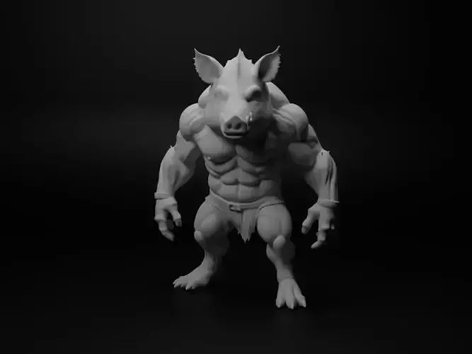 wild boar hybrid figure