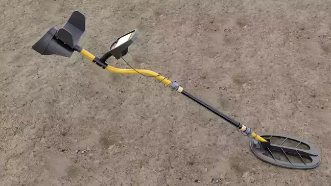Metal Detector Low-poly 3D model