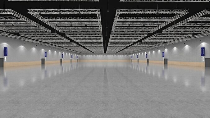 Exhibition Hall Model 3D model