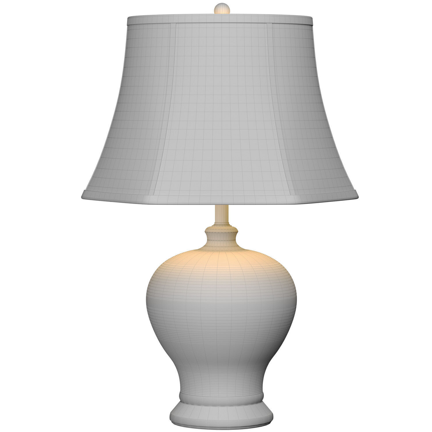 Modern European Style Ceramic Decorated Nightstand Table Lamp 3D model_3