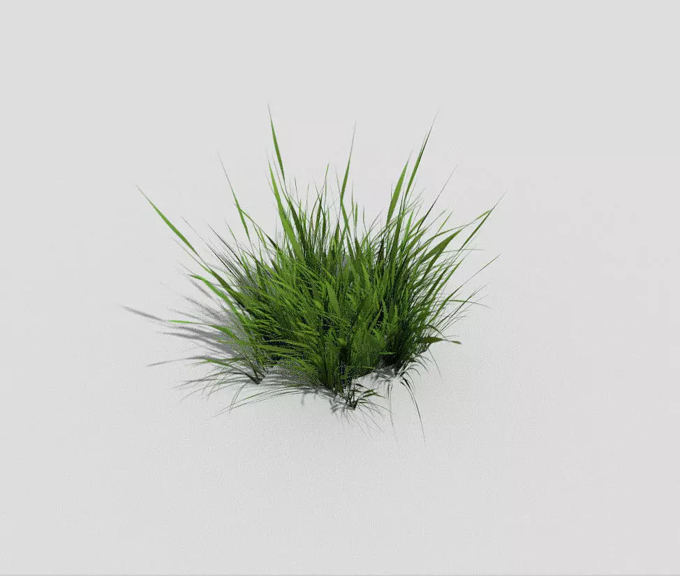 low poly grass Low-poly 3D model