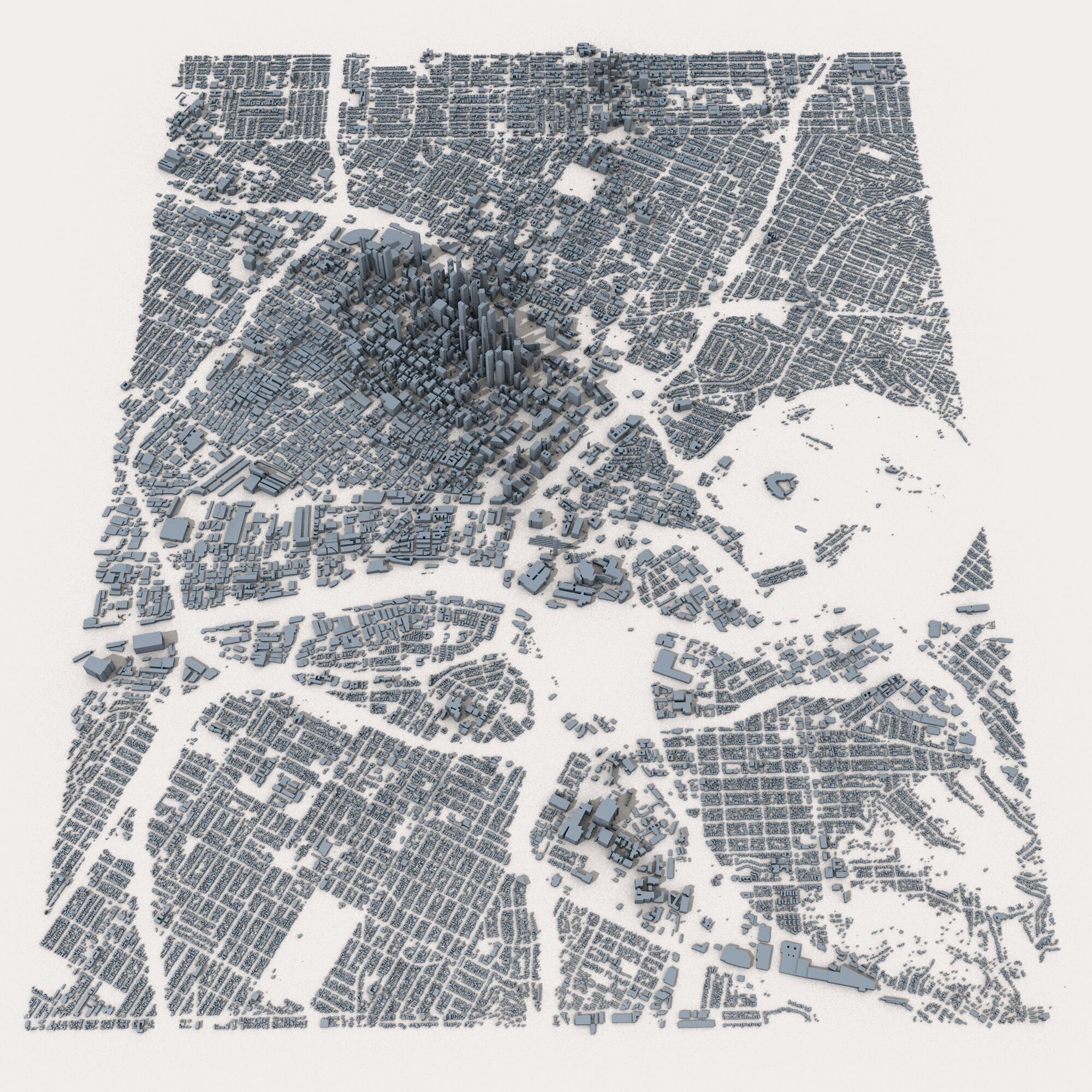 Los Angeles City USA 3D model_1