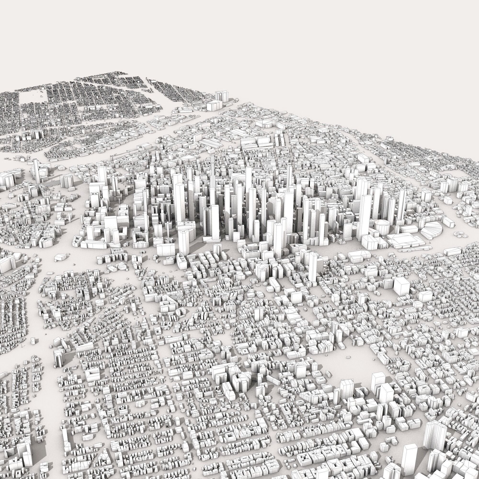 Los Angeles City USA 3D model_7