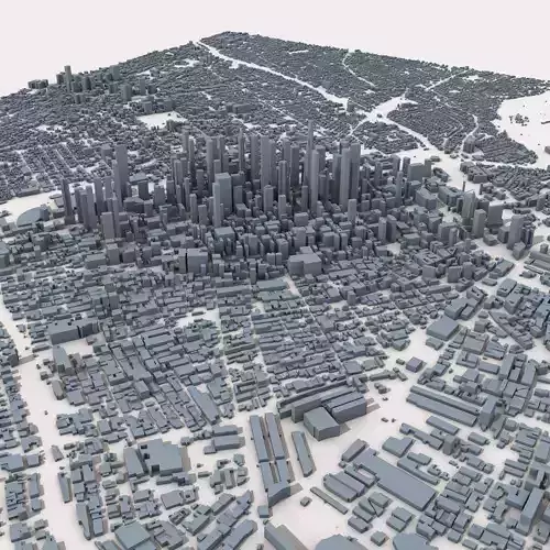 Los Angeles City USA 3D model