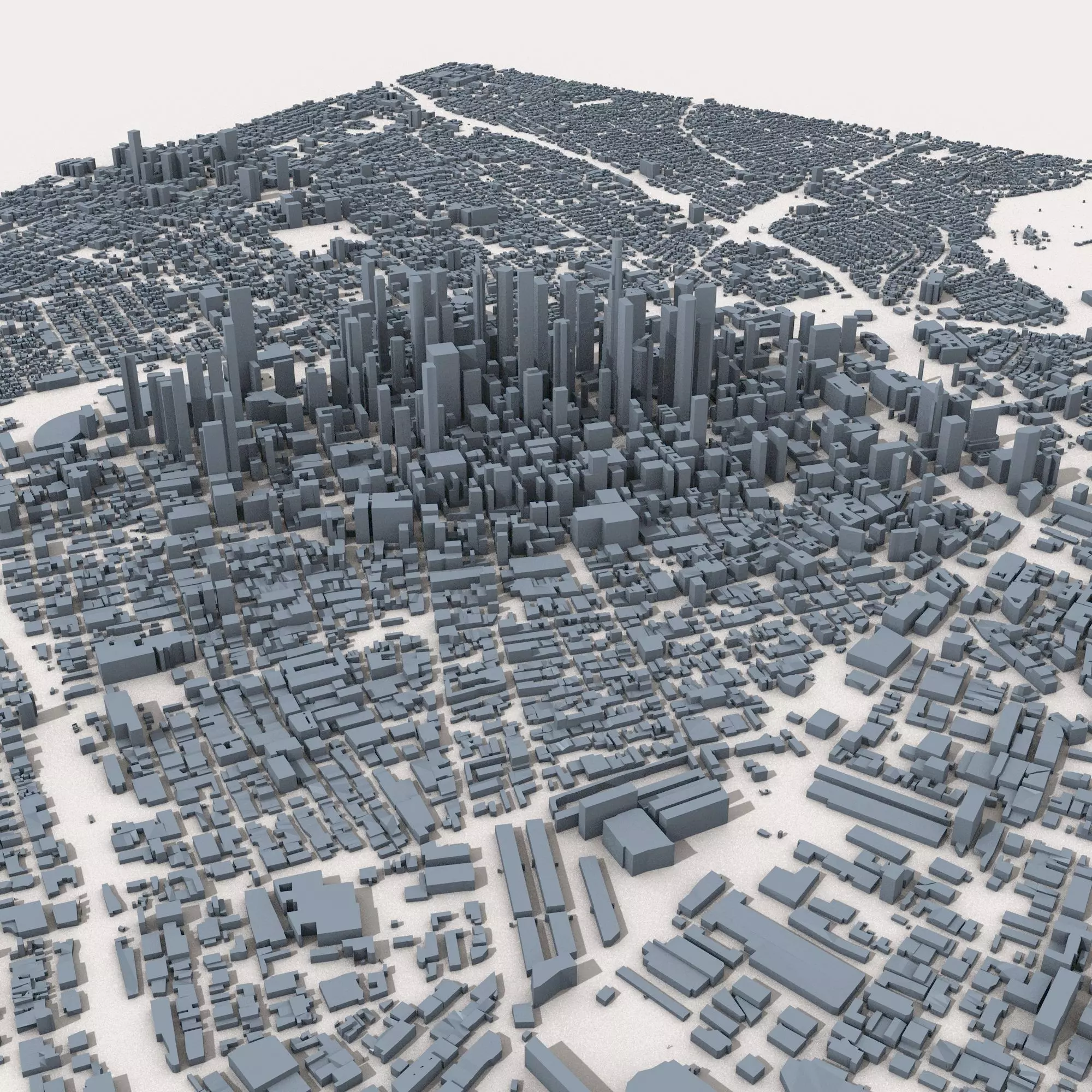 Los Angeles City USA 3D model_0