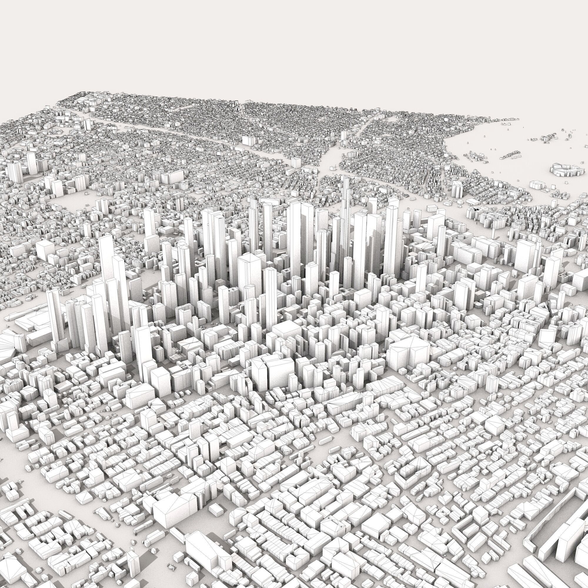 Los Angeles City USA 3D model_8