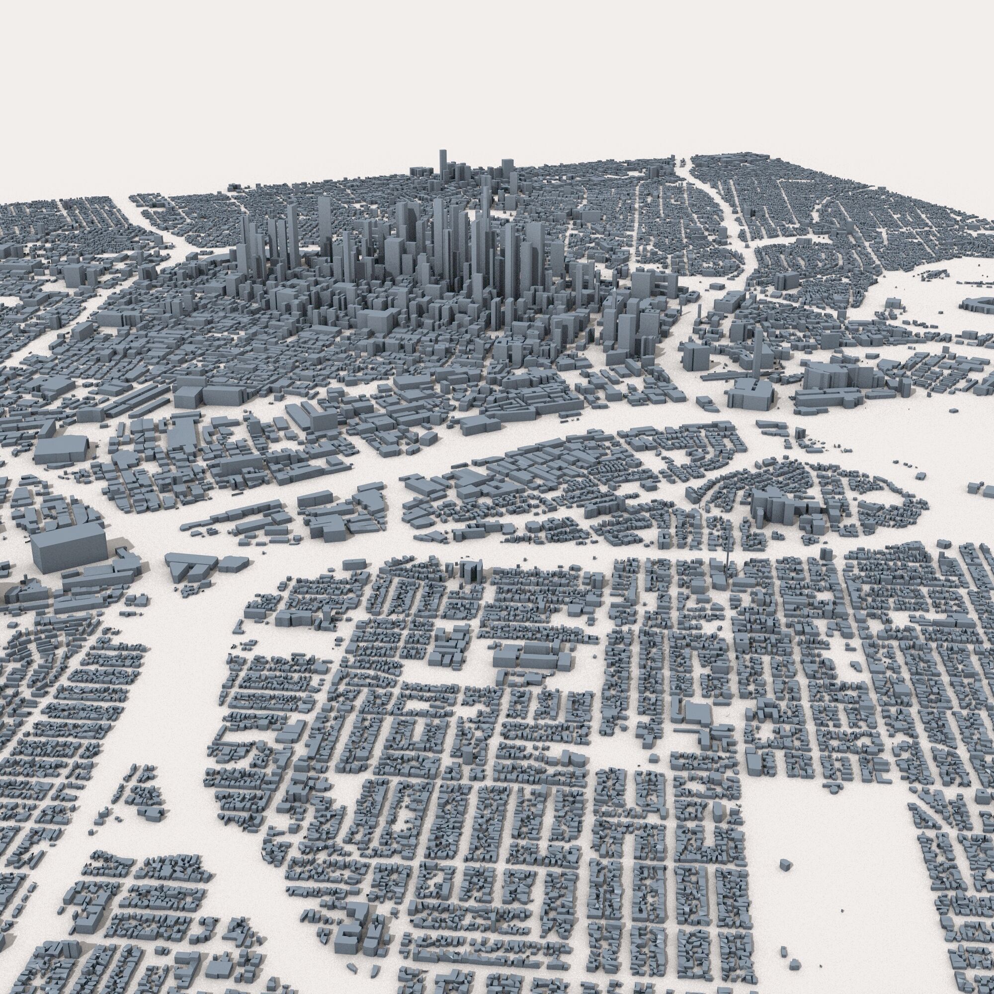 Los Angeles City USA 3D model_2