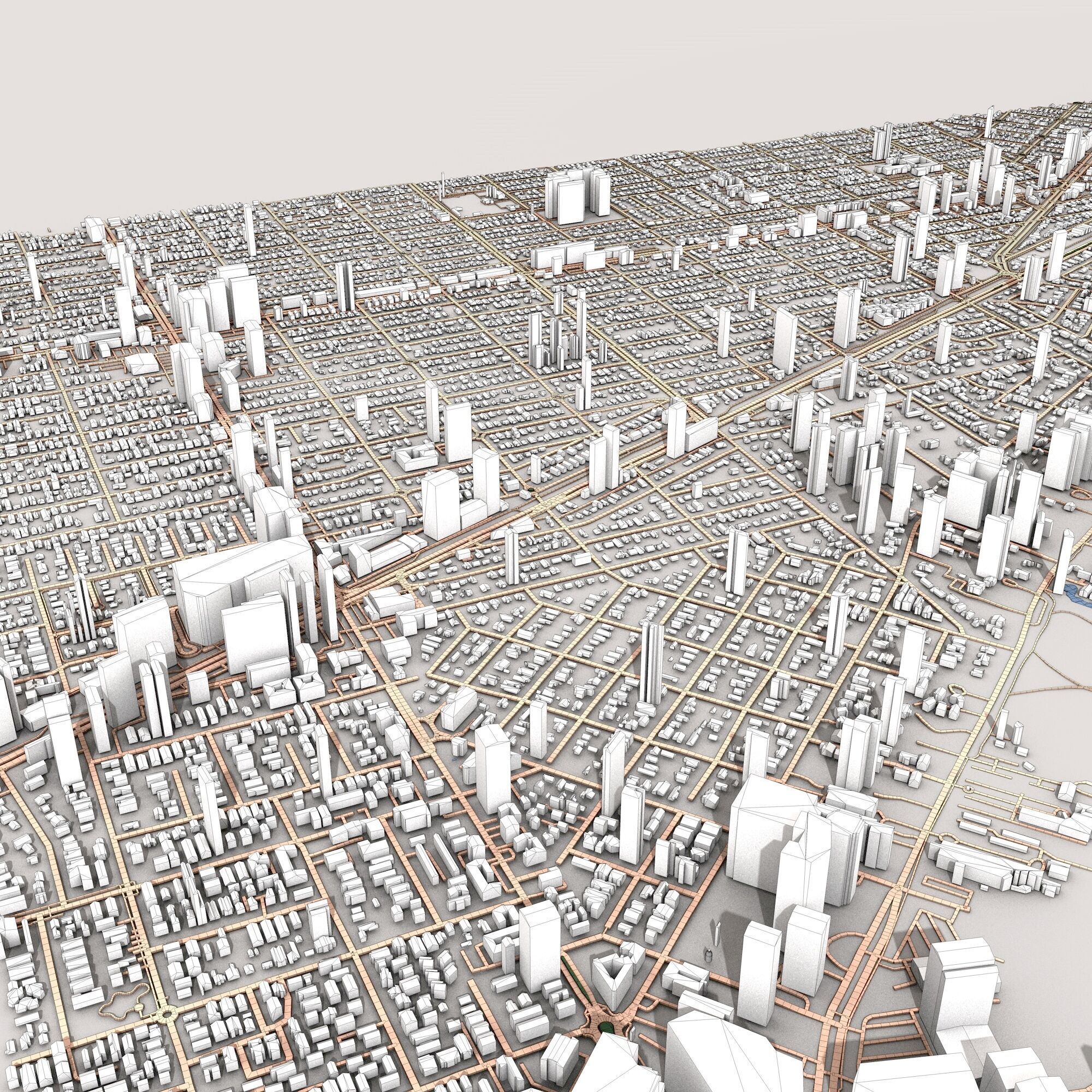 Miami City USA  3D model_9