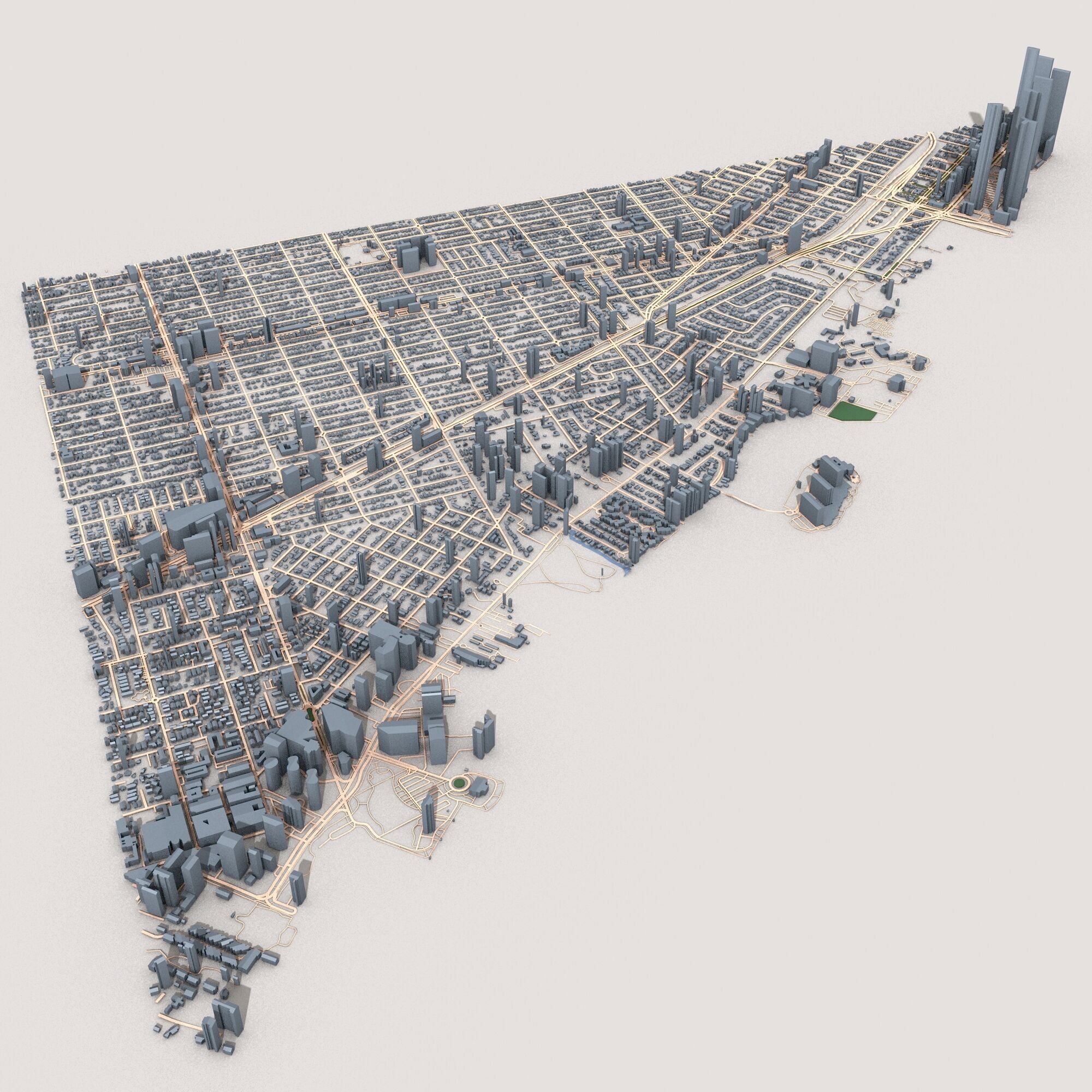 Miami City USA  3D model_1