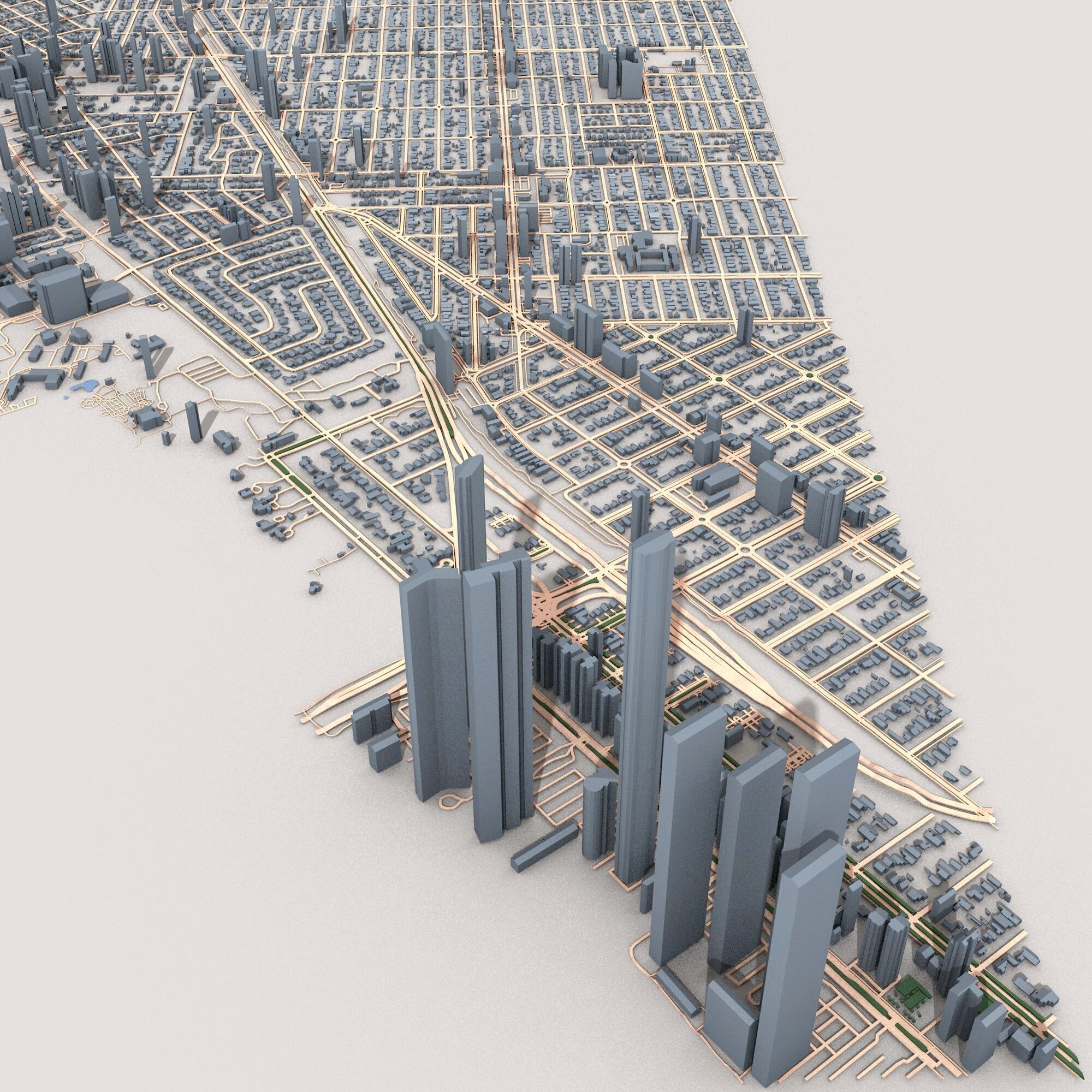 Miami City USA  3D model_4